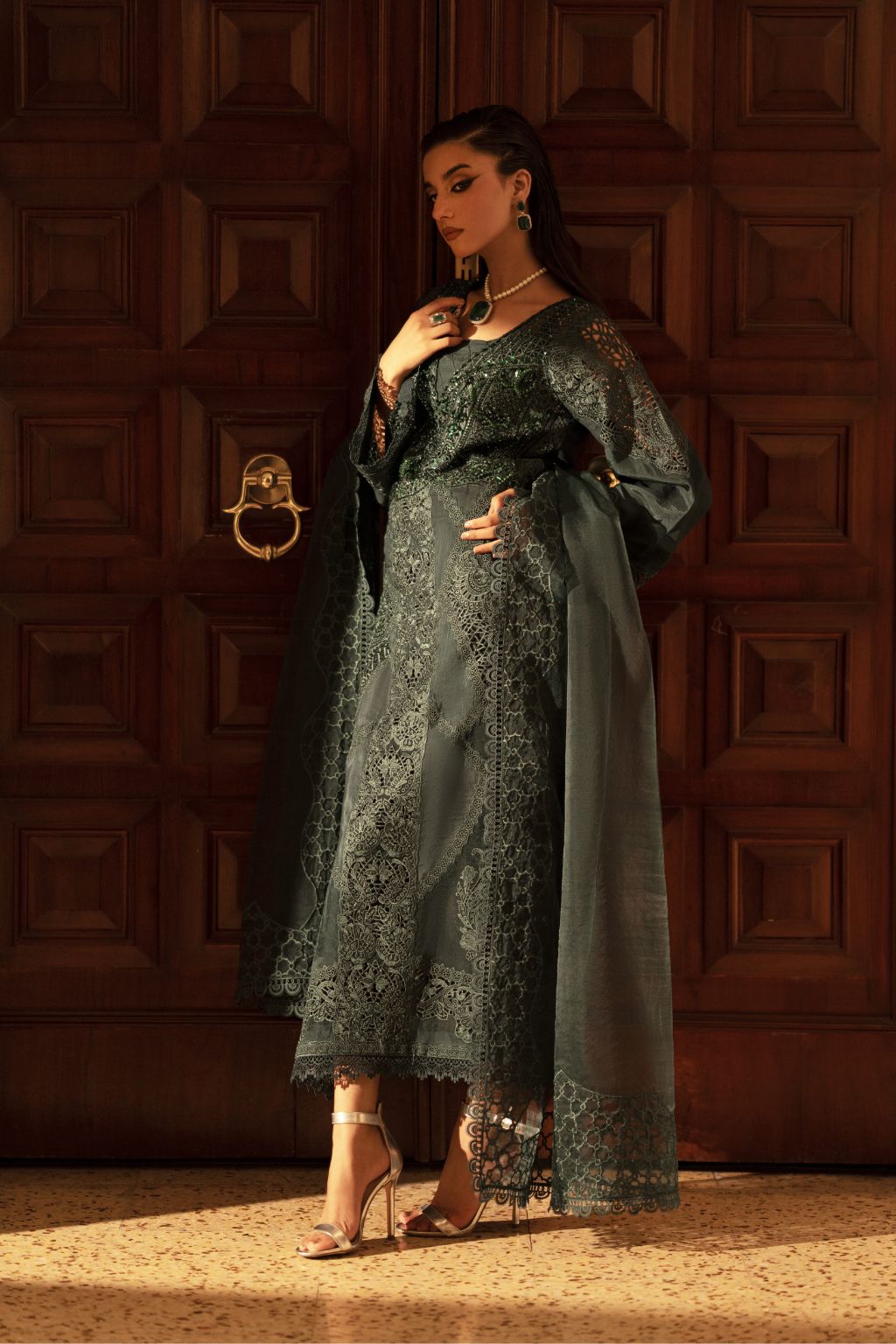AJR Couture | Cutwork Edit 24 | SYDNEY by AJR Couture - Designer Dress - Type: Ladies Clothes - Available at Sana Yasir - 100% Original