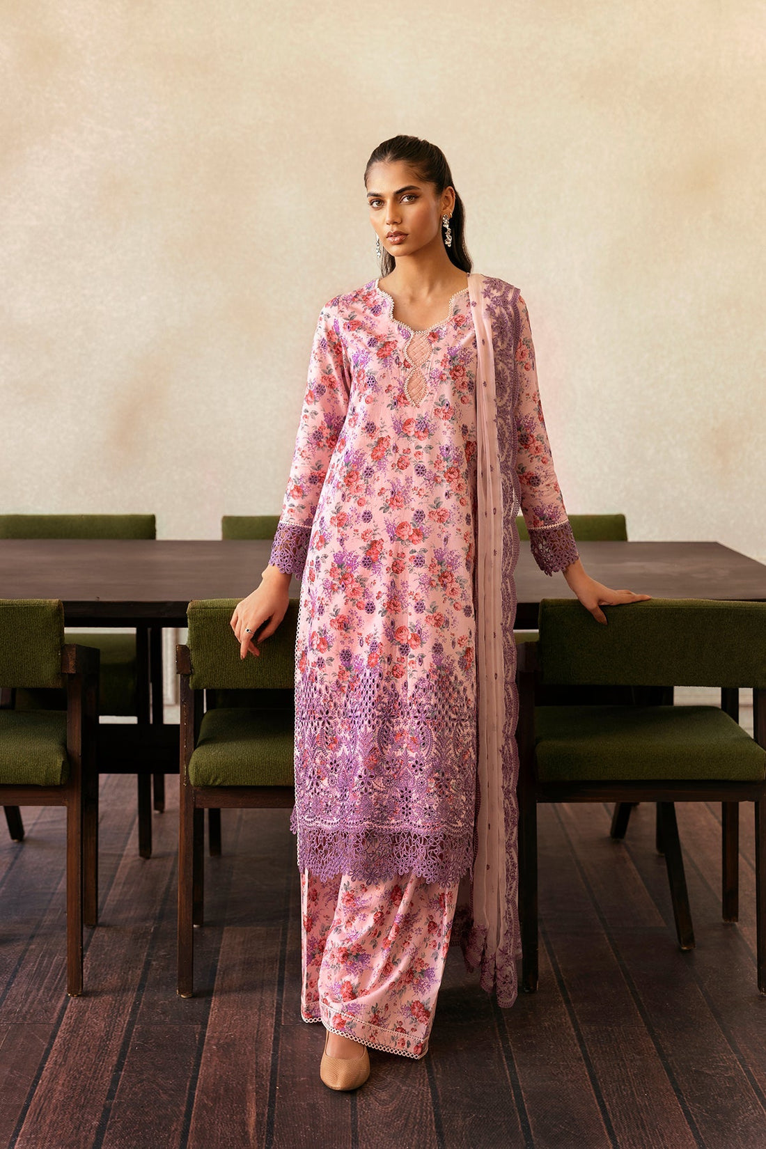 Afrozeh | Day Break | Dusk Laced by Afrozeh - Designer Dress - Type: Ladies Clothes - Available at Sana Yasir - 100% Original
