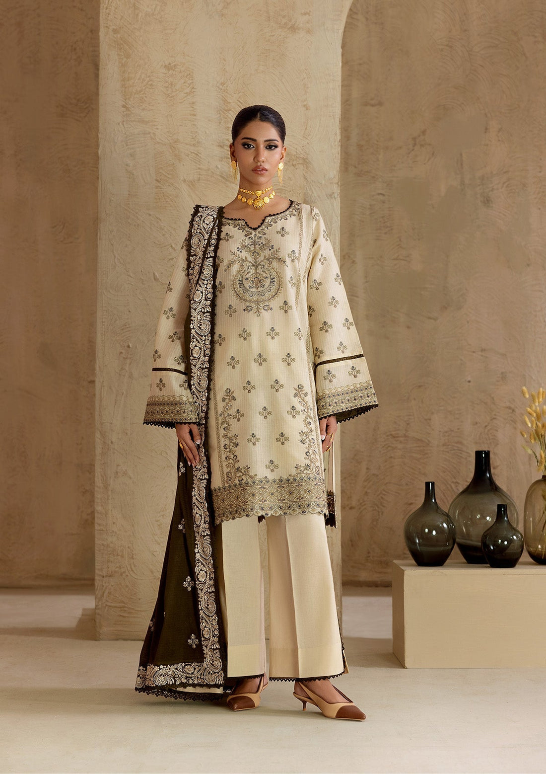 Aik Atelier | RTW 25 | LOOK 02 by Aik Atelier - Designer Dress - Type: Ladies Clothes - Available at Sana Yasir - 100% Original