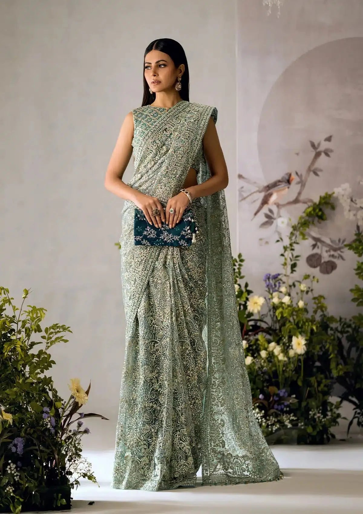 Aik Atelier | The Sari Edit | 01 by Aik Atelier - Designer Dress - Type: Formal - Available at Sana Yasir - 100% Original