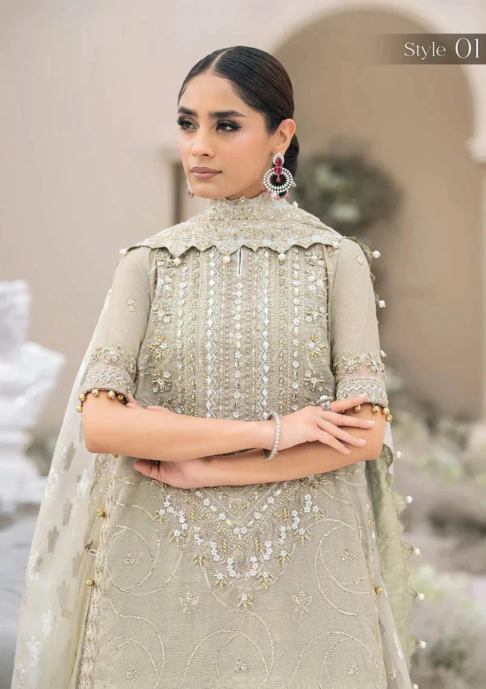Aik Atelier | Wedding Festive 23 | 04 by Aik Atelier - Designer Dress - Type: Bridal - Available at Sana Yasir - 100% Original