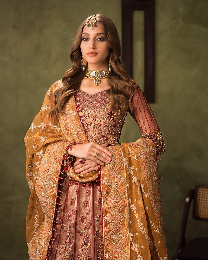 Ain | Aroosh Luxury Formals 24 | AR-90 MAH-E-ROOH (Maroon) by Ain - Designer Dress - Type: Bridal - Available at Sana Yasir - 100% Original