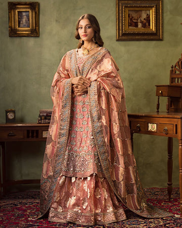 Ain | Aroosh Luxury Formals 24 | AR-96 ARZU (Pink) by Ain - Designer Dress - Type: Bridal - Available at Sana Yasir - 100% Original