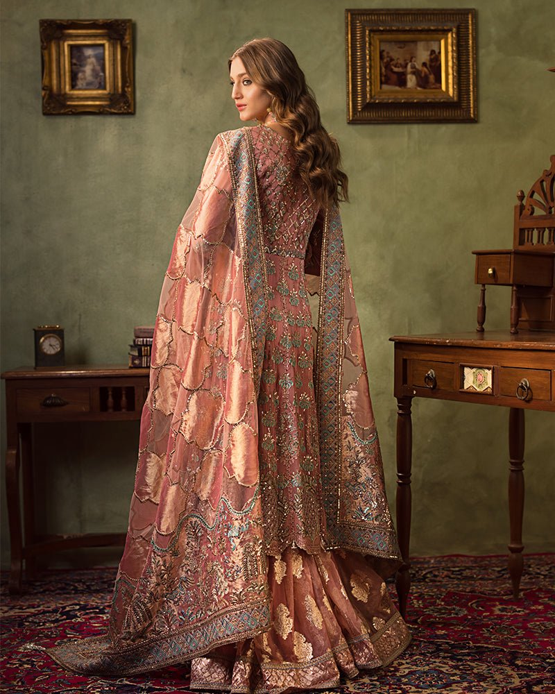 Ain | Aroosh Luxury Formals 24 | AR-96 ARZU (Pink) by Ain - Designer Dress - Type: Bridal - Available at Sana Yasir - 100% Original