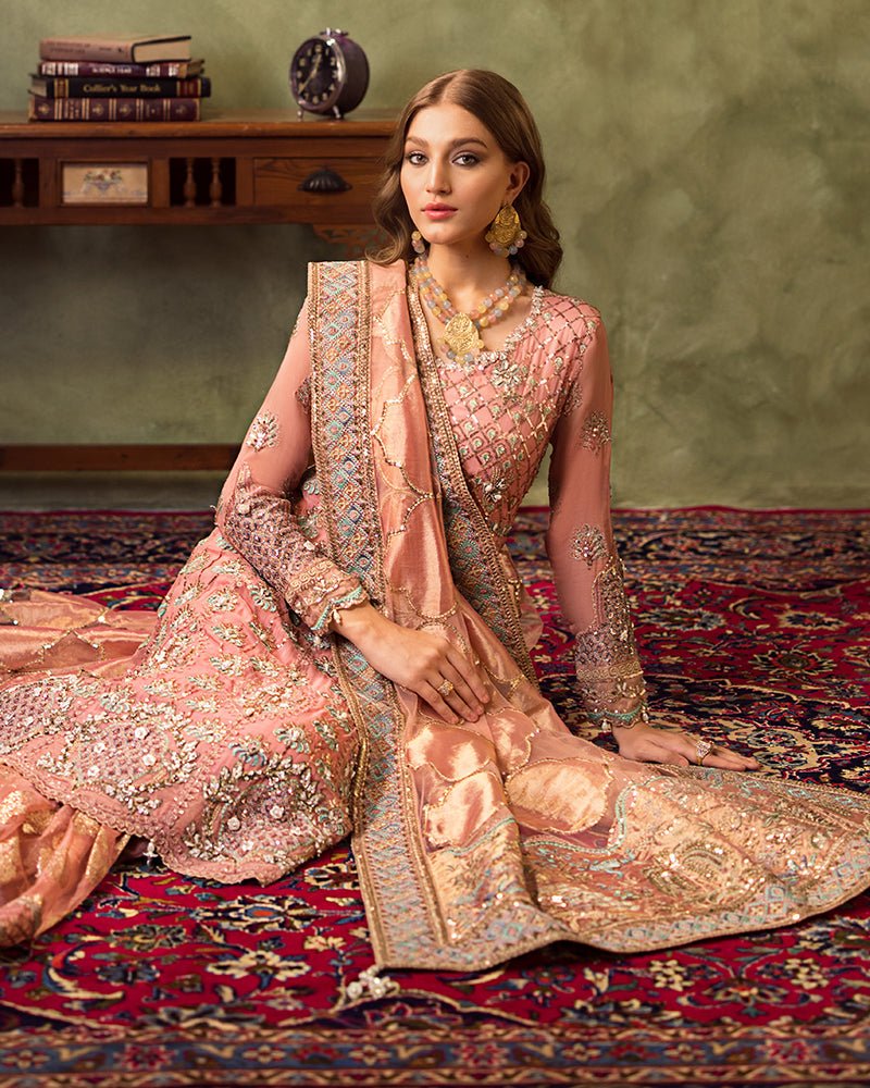 Ain | Aroosh Luxury Formals 24 | AR-96 ARZU (Pink) by Ain - Designer Dress - Type: Bridal - Available at Sana Yasir - 100% Original