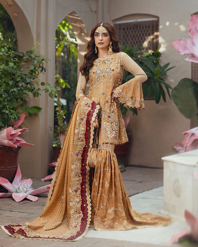 Ain | Naulakha Wedding Festive 24 | AR-143 KESAR by Ain - Designer Dress - Type: Ladies Clothes - Available at Sana Yasir - 100% Original