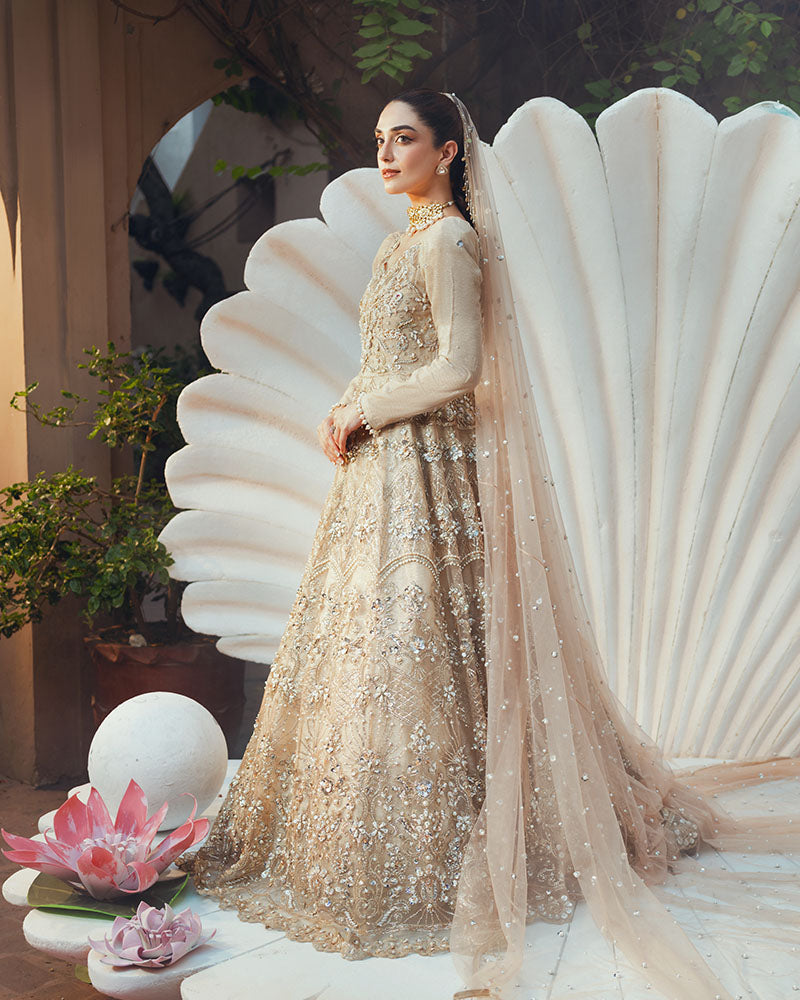 Ain | Naulakha Wedding Festive 24 | AR-144 SHELL by Ain - Designer Dress - Type: Ladies Clothes - Available at Sana Yasir - 100% Original