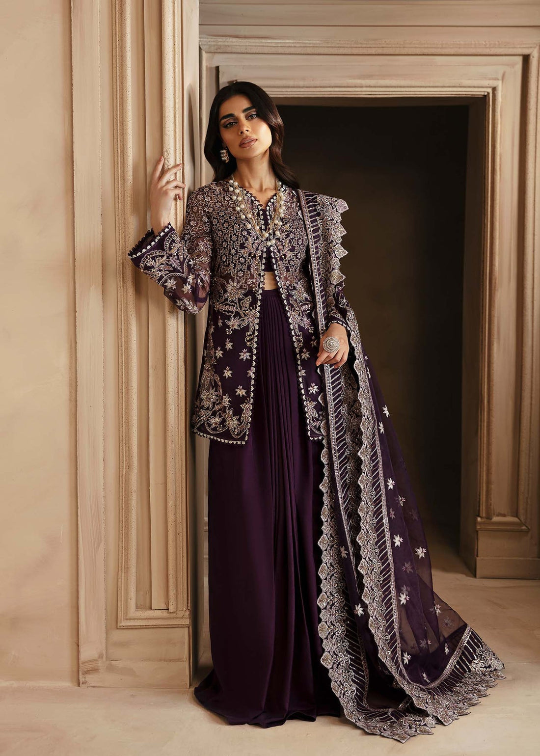 Akbar Aslam | Deewani Wedding Formals | Elowen by Akbar Aslam - Designer Dress - Type: Ladies Clothes - Available at Sana Yasir - 100% Original