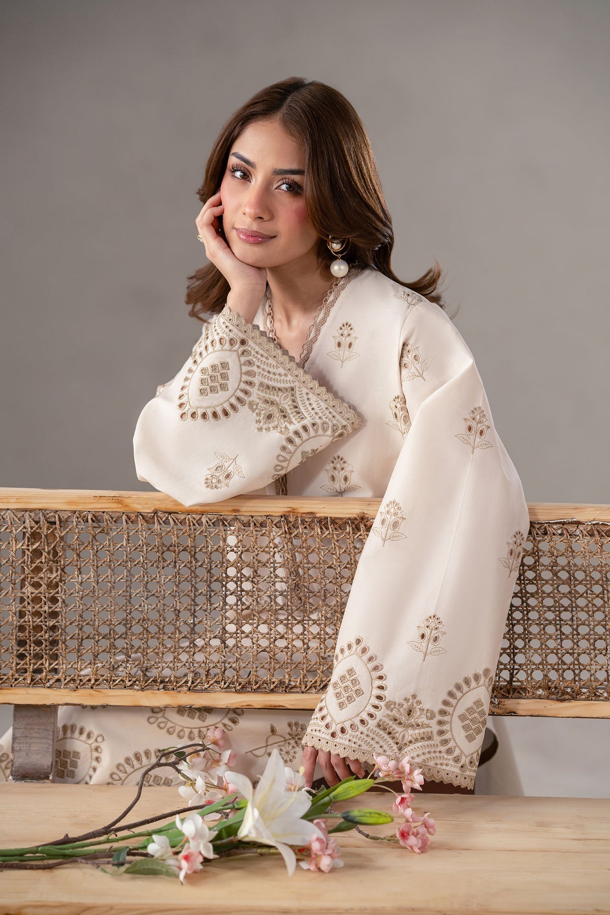 Akbar Aslam | Pret Lawn | Lunel by Akbar Aslam - Designer Dress - Type: Ladies Clothes - Available at Sana Yasir - 100% Original