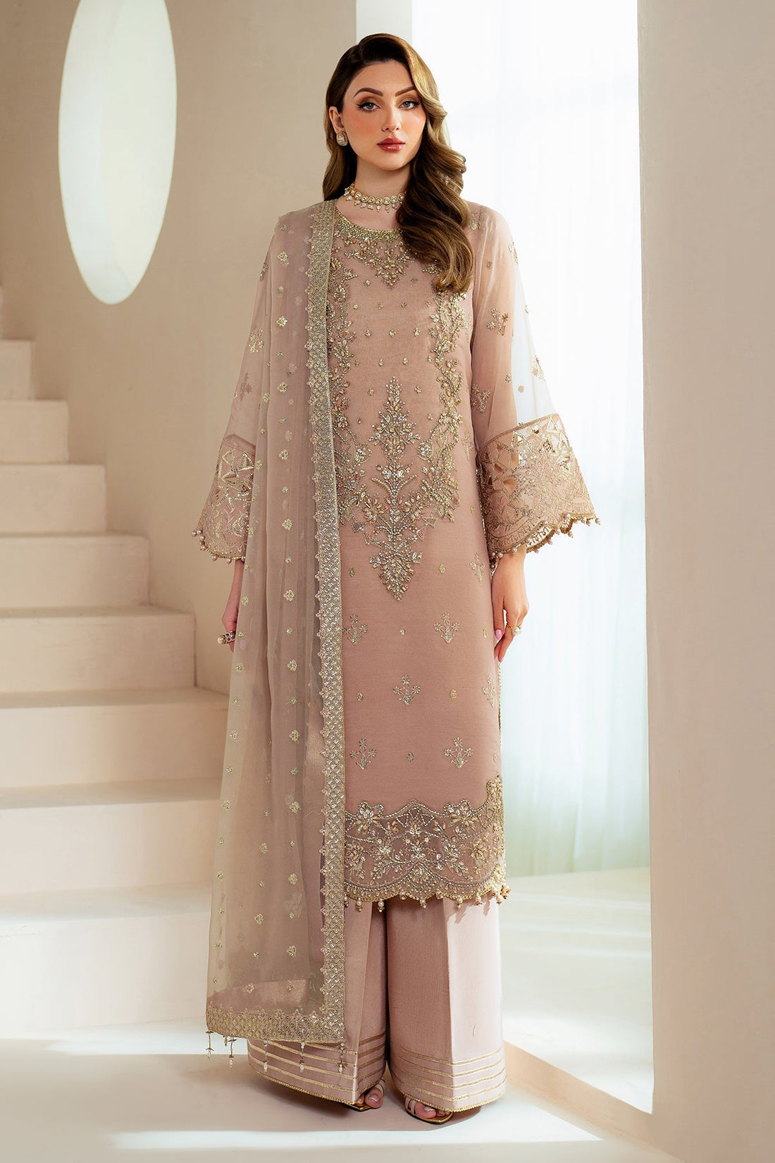 Alizeh | Aymal Chiffon | AF-BHM-4043-Jade by Alizeh - Designer Dress - Type: Ladies Clothes - Available at Sana Yasir - 100% Original