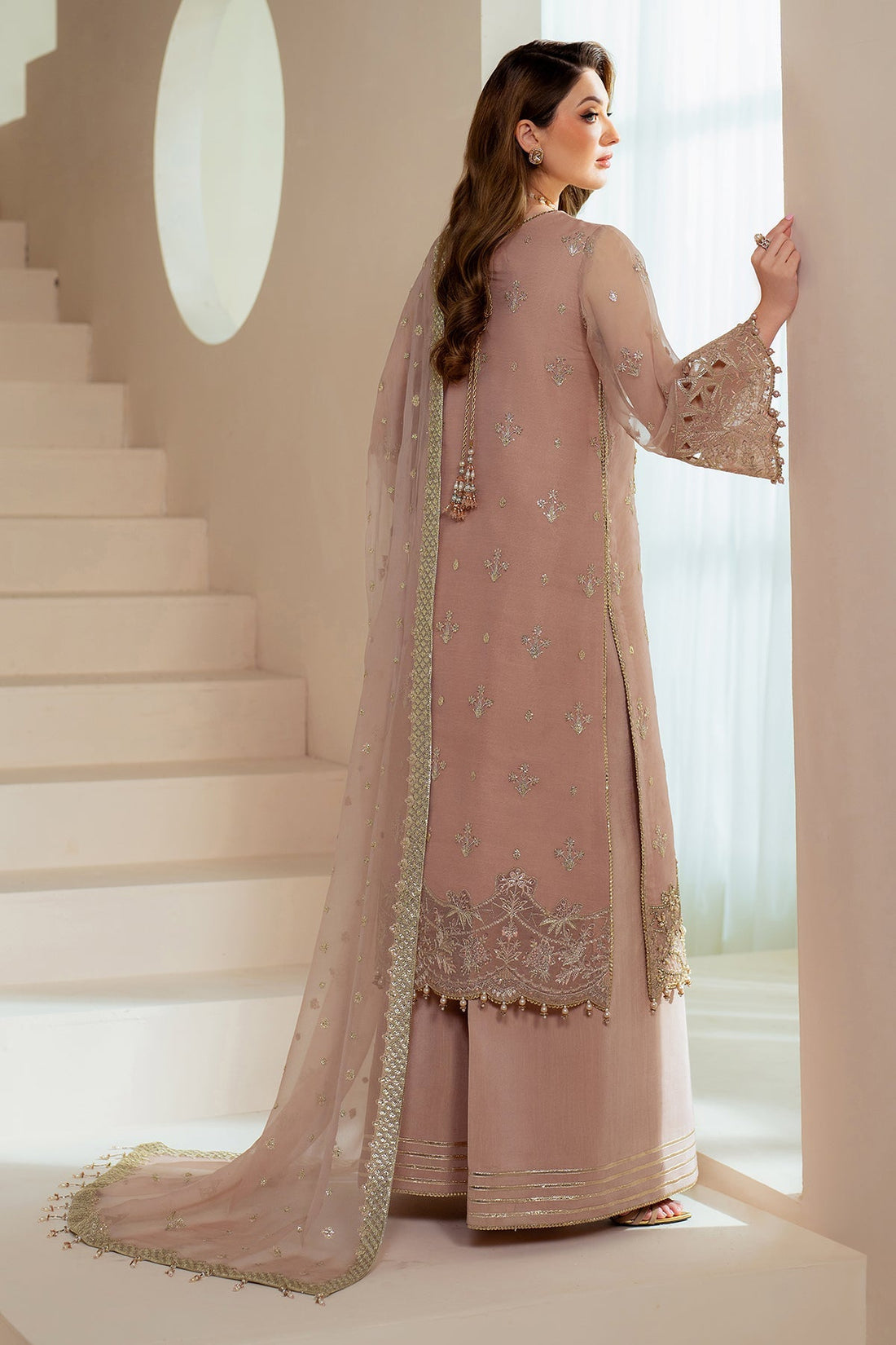 Alizeh | Aymal Chiffon | AF-BHM-4043-Jade by Alizeh - Designer Dress - Type: Ladies Clothes - Available at Sana Yasir - 100% Original