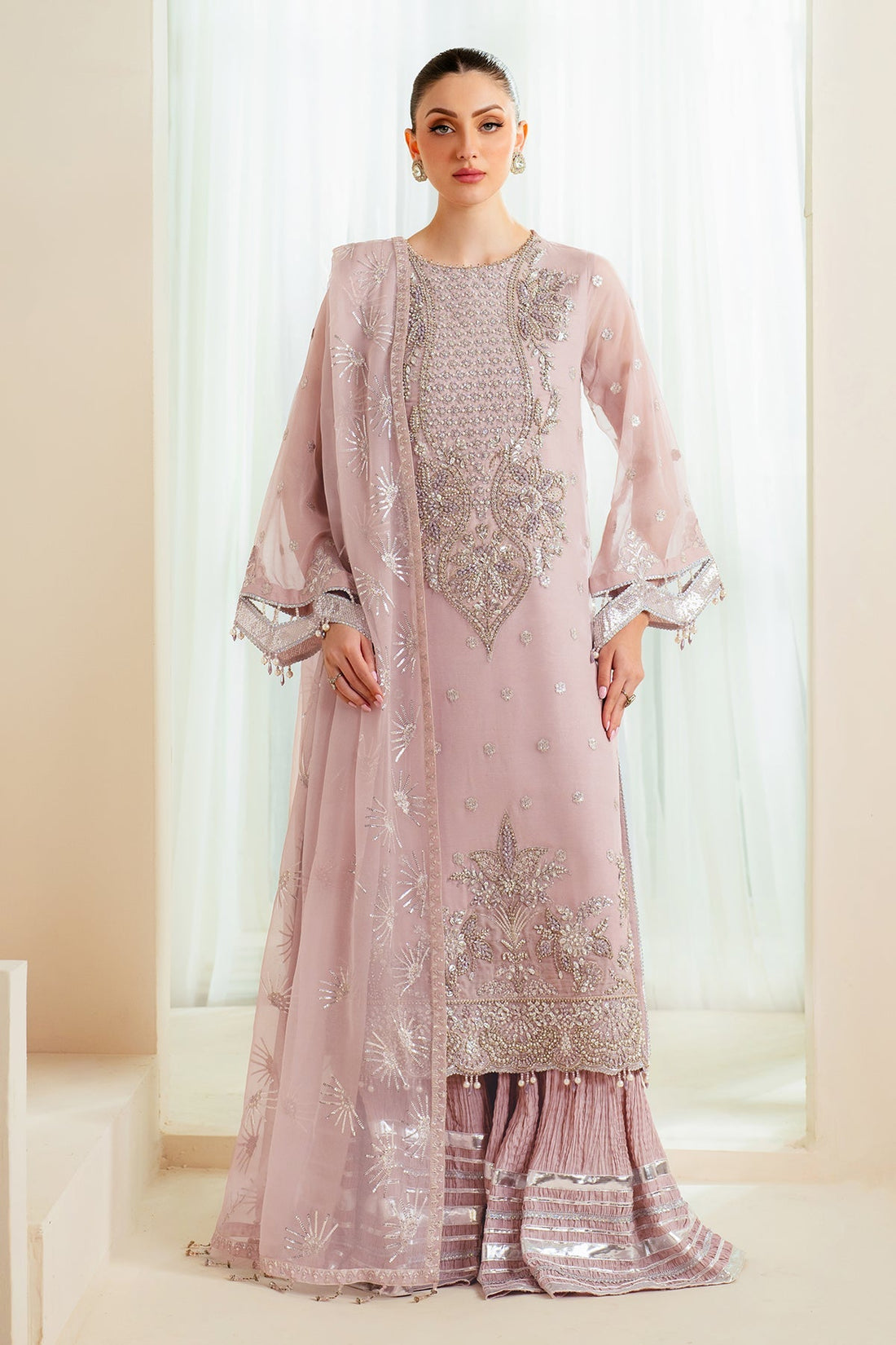 Alizeh | Aymal Chiffon | AF-BHM-4045-Sira by Alizeh - Designer Dress - Type: Ladies Clothes - Available at Sana Yasir - 100% Original
