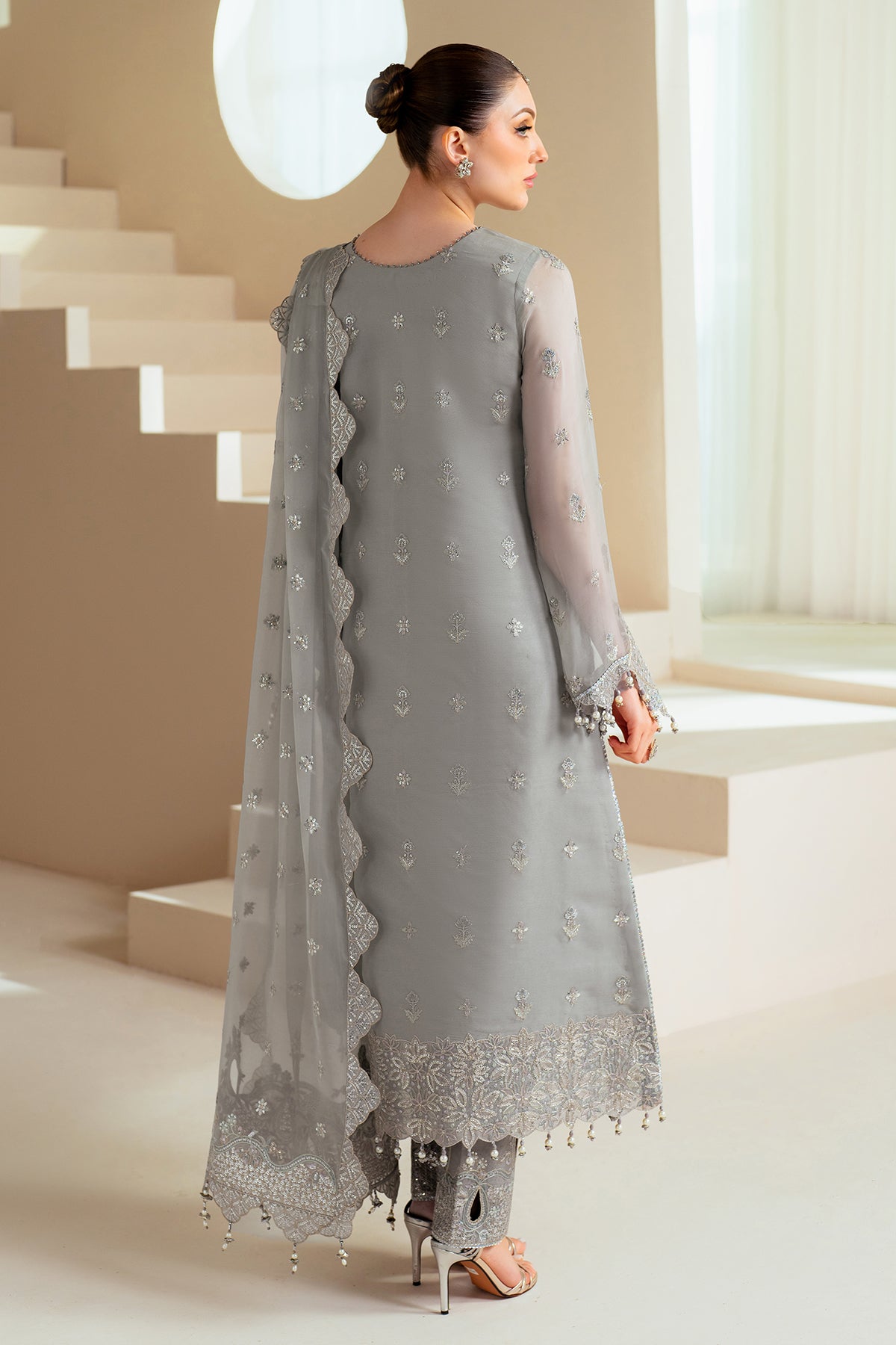 Alizeh | Aymal Chiffon | AF-BHM-4046-Ahvi by Alizeh - Designer Dress - Type: Ladies Clothes - Available at Sana Yasir - 100% Original