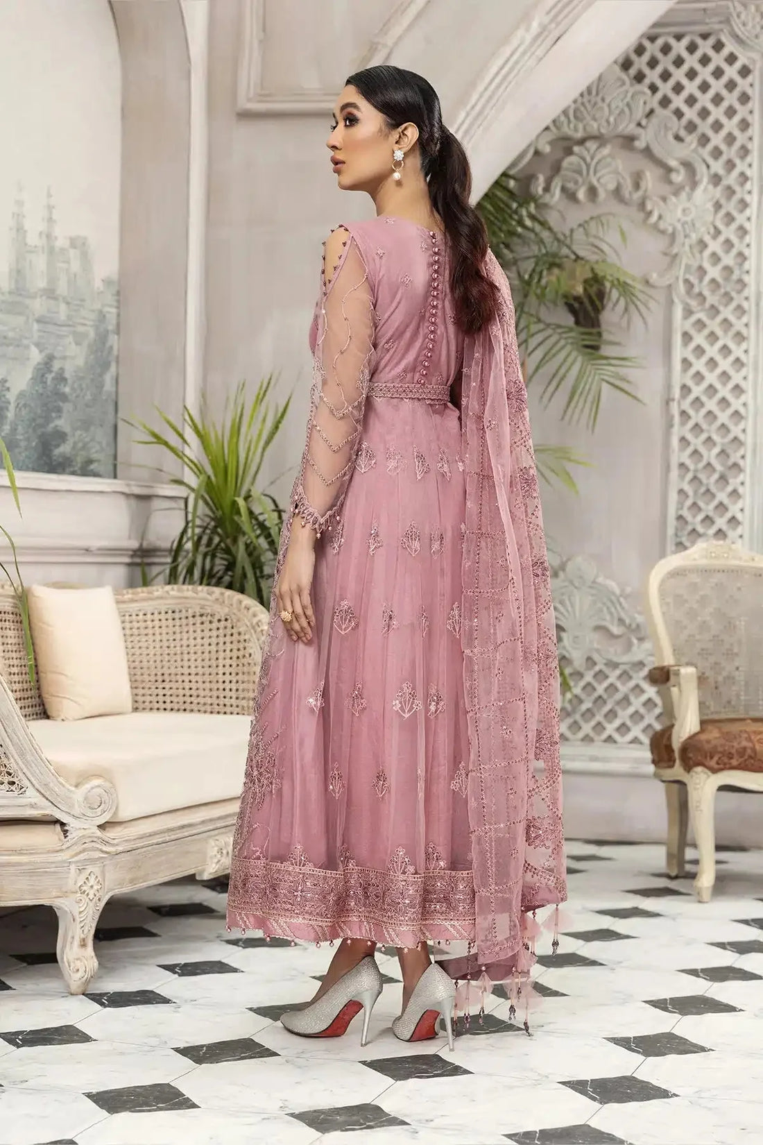 Alizeh | Embroidered Chiffon | Mahpera by Alizeh - Designer Dress - Type: Formal - Available at Sana Yasir - 100% Original