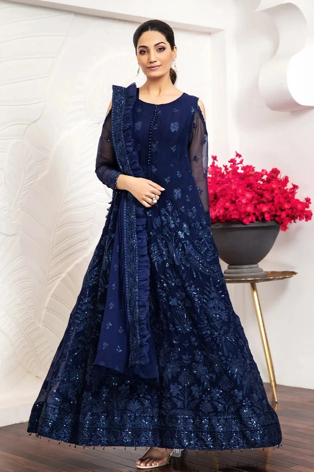 Alizeh | Formals Collection | Glace Blue by Alizeh - Designer Dress - Type: Formal - Available at Sana Yasir - 100% Original