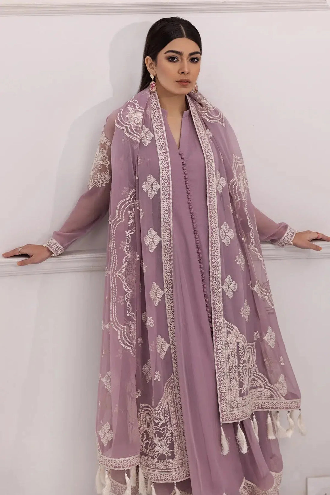 Alizeh | Formals Collection | Lilac Dress 3 piece - RTW1006 by Alizeh - Designer Dress - Type: Formal - Available at Sana Yasir - 100% Original