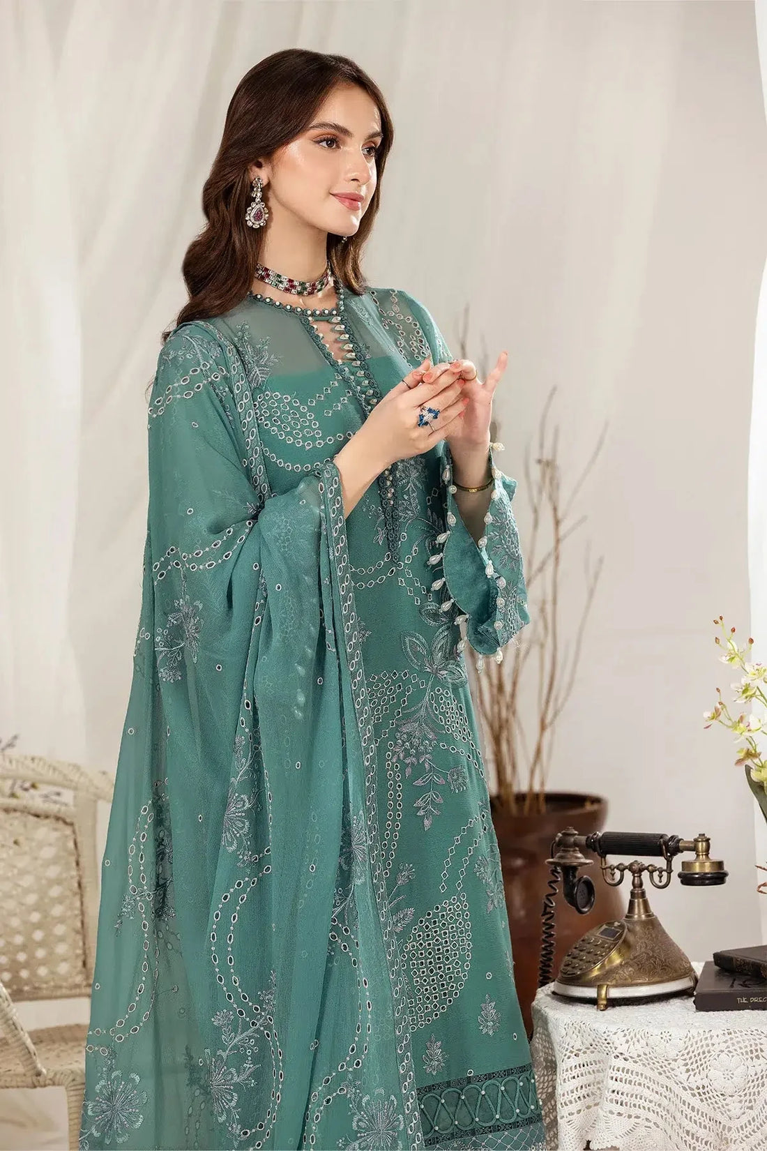 Alizeh | Formals Collection | Meshki by Alizeh - Designer Dress - Type: Formal - Available at Sana Yasir - 100% Original