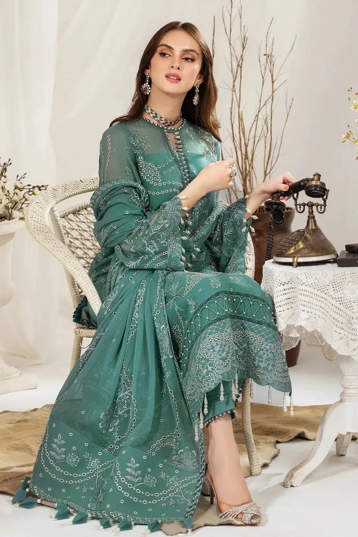 Alizeh | Formals Collection | Meshki by Alizeh - Designer Dress - Type: Formal - Available at Sana Yasir - 100% Original