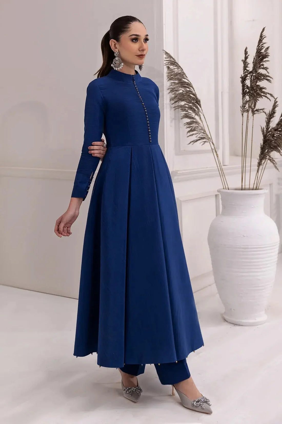 Alizeh | Formals Collection | Royal Blue Dress 3 piece - RTW1002 by Alizeh - Designer Dress - Type: Formal - Available at Sana Yasir - 100% Original