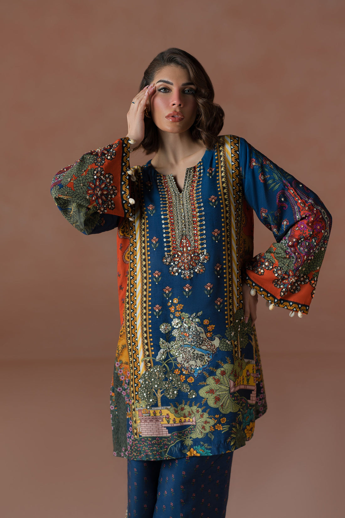 Ammara Khan | Flo 25 | Modern Mughal Multi Co-ord Set (D-01)