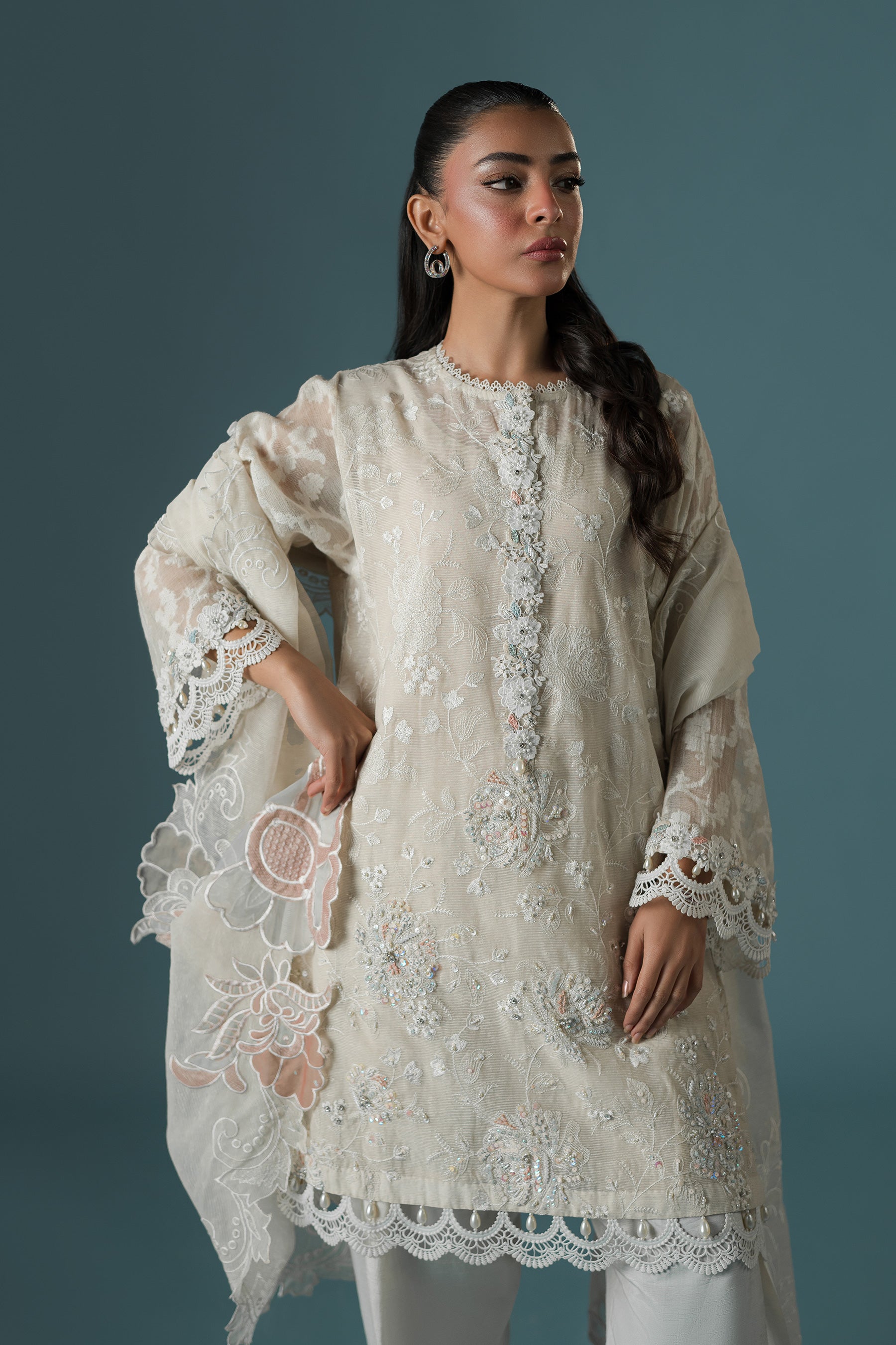 Ammara Khan | Flo 25 | Pearl Spring Lily Shalwar Set (D-10)