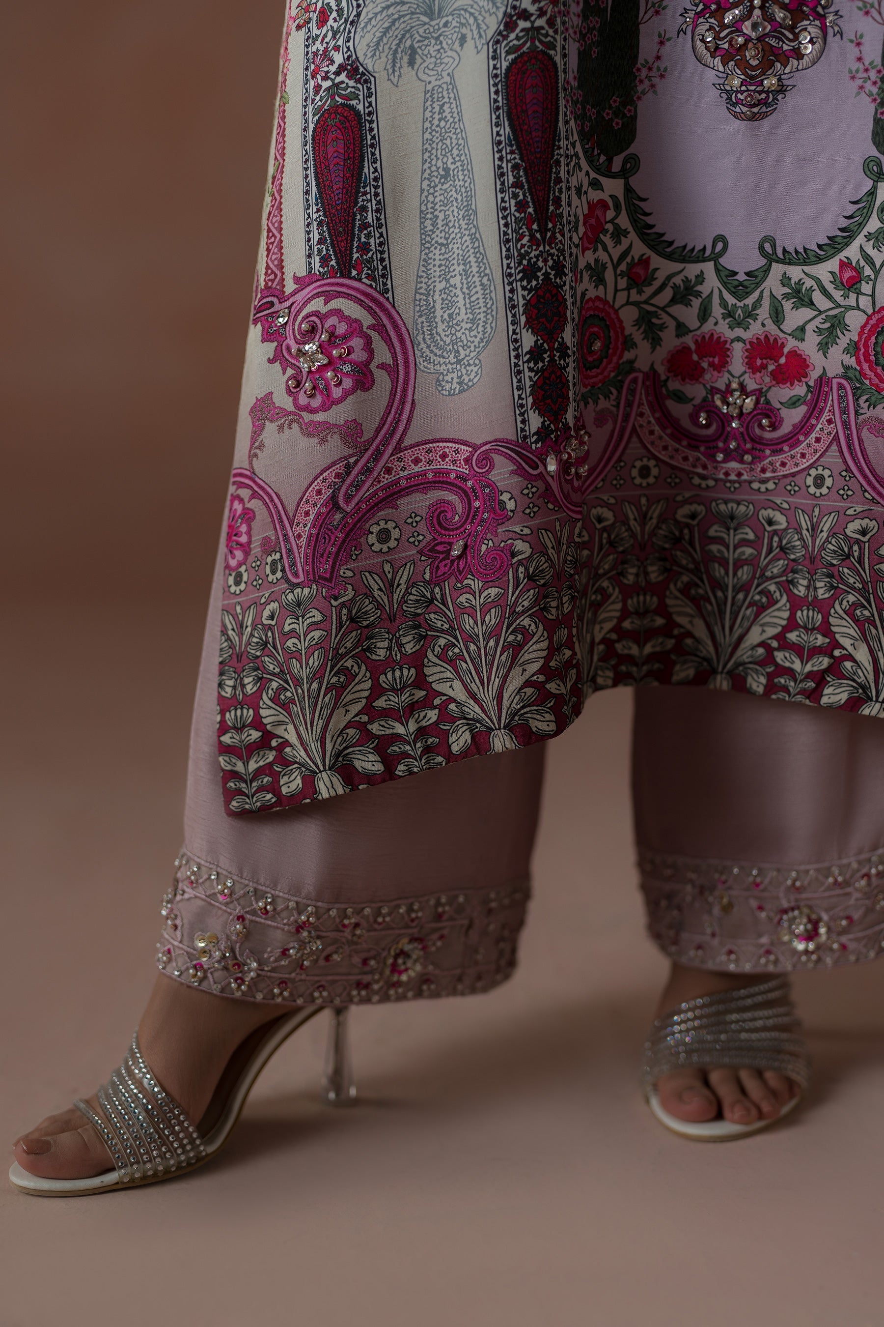 Ammara Khan | Flo 25 | Raspberry Cooler Long shirt Set (D-05)