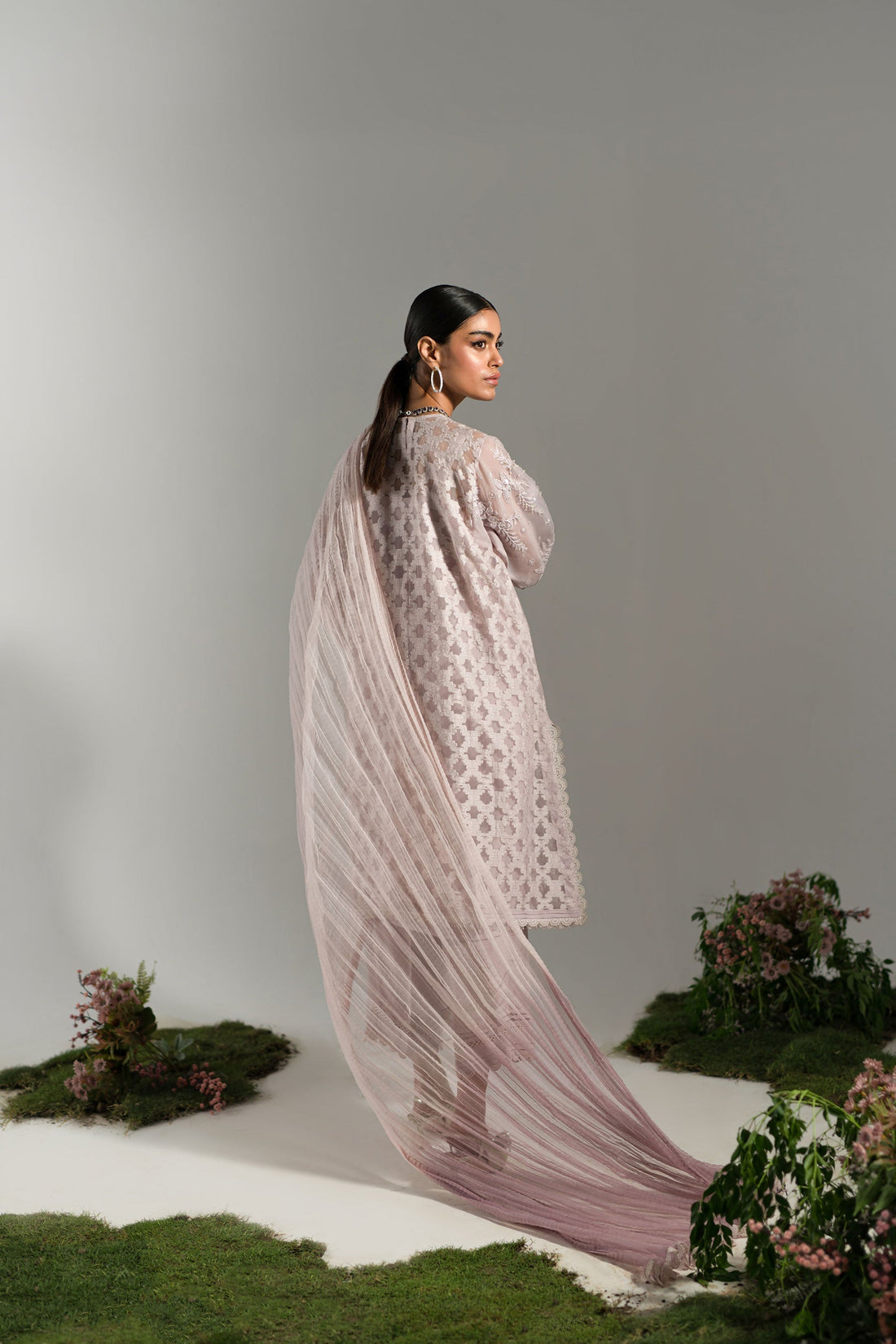 Ammara Khan | Lily Luxury Formals 24 | LILAC DUSK EMBROIDERED SET (D-05) by Ammara Khan - Designer Dress - Type: Formal - Available at Sana Yasir - 100% Original