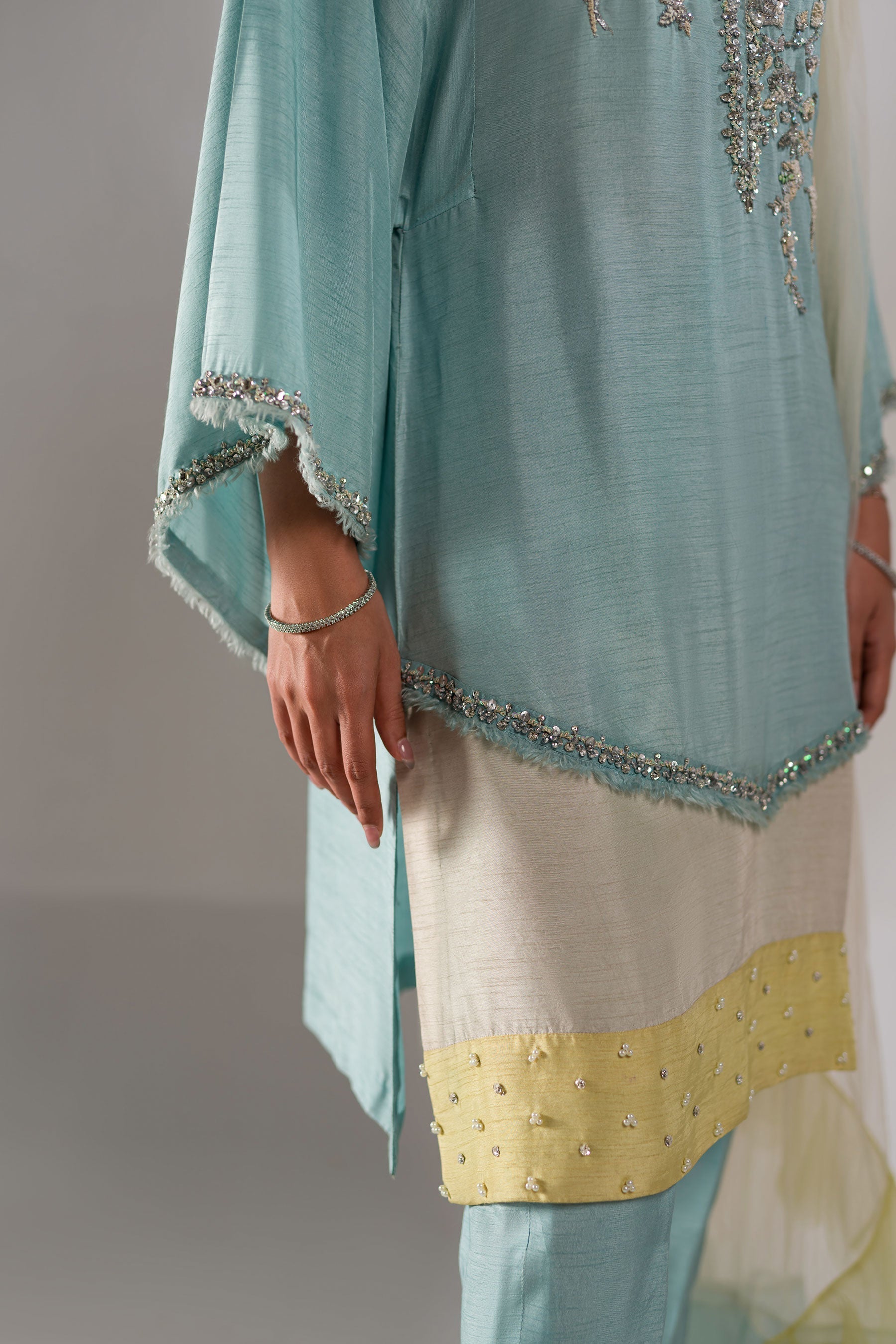 Ammara Khan | Lily Luxury Formals 24 | PASTEL COLOR BLOCK (D-02) by Ammara Khan - Designer Dress - Type: Formal - Available at Sana Yasir - 100% Original