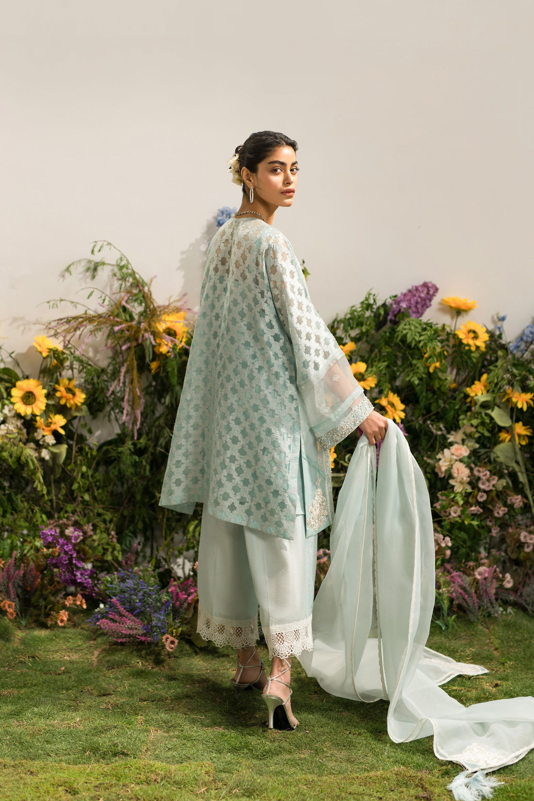 Ammara Khan | Lily Luxury Formals 24 | PASTEL SKY SET (D-03) by Ammara Khan - Designer Dress - Type: Formal - Available at Sana Yasir - 100% Original