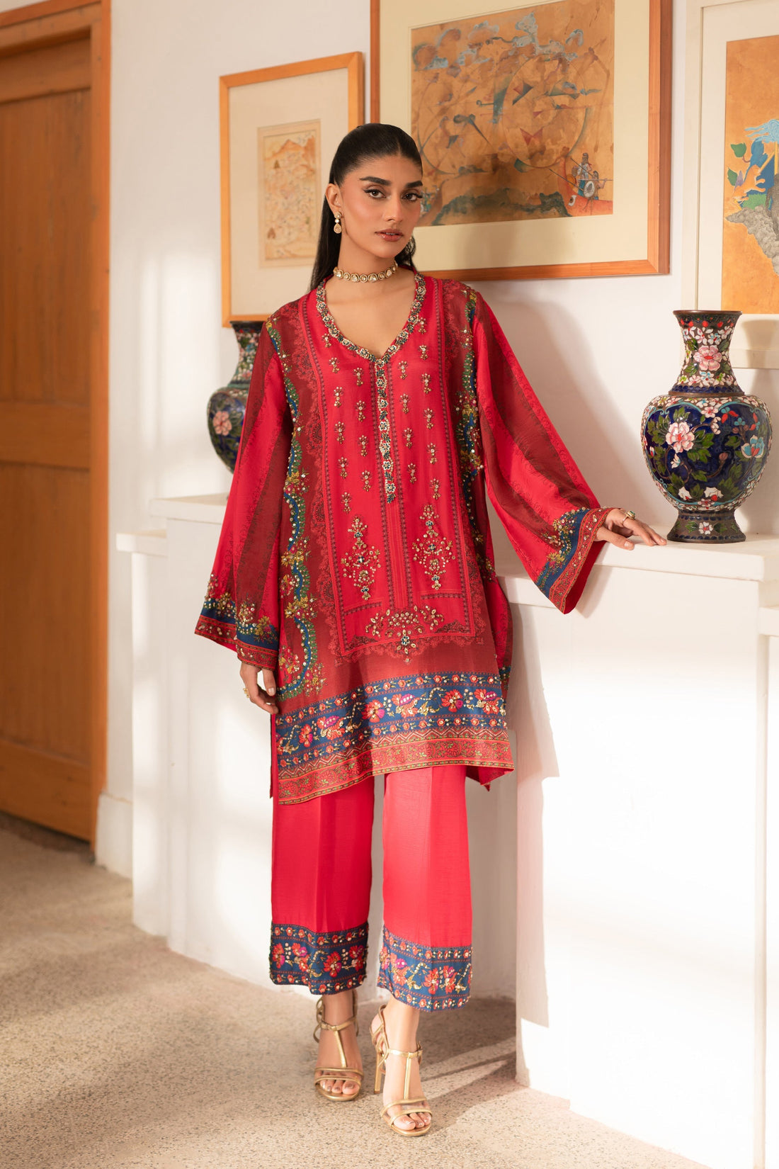 Ammara Khan | Ronaq Luxury Formals | Hottie Co-ord Set (D-01) by Ammara Khan - Designer Dress - Type: Ladies Clothes - Available at Sana Yasir - 100% Original