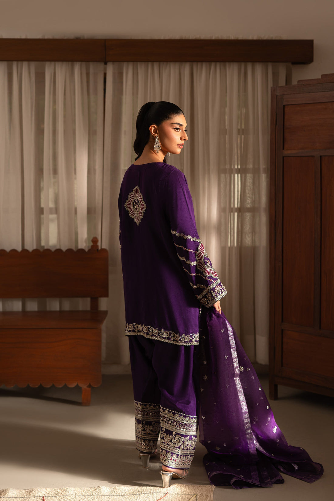 Ammara Khan | Ronaq Luxury Formals | Luxe Kurta Shalwar Set (D-08) by Ammara Khan - Designer Dress - Type: Ladies Clothes - Available at Sana Yasir - 100% Original