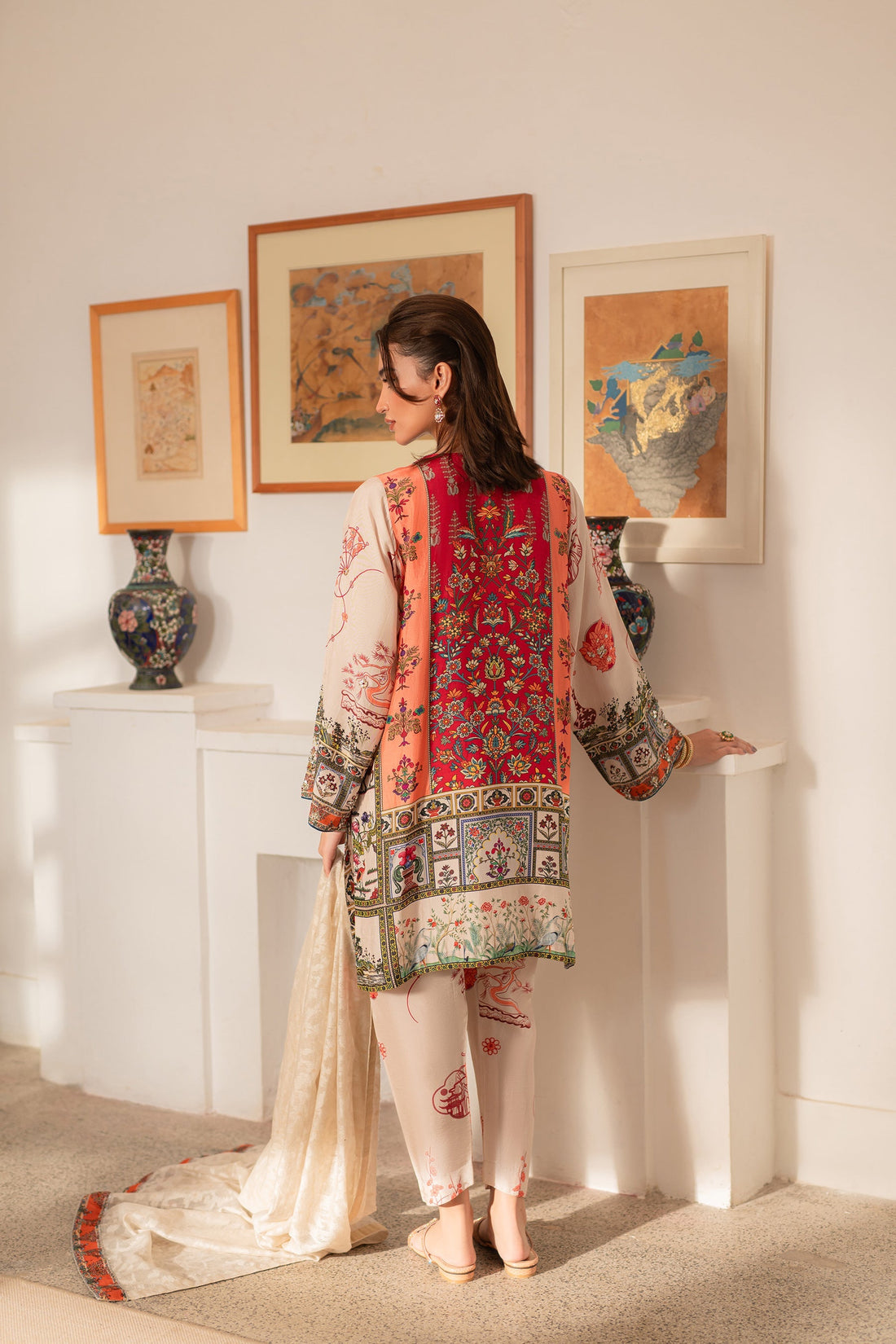 Ammara Khan | Ronaq Luxury Formals | Modern Mughal Kurta Shalwar Set (D-02) by Ammara Khan - Designer Dress - Type: Ladies Clothes - Available at Sana Yasir - 100% Original
