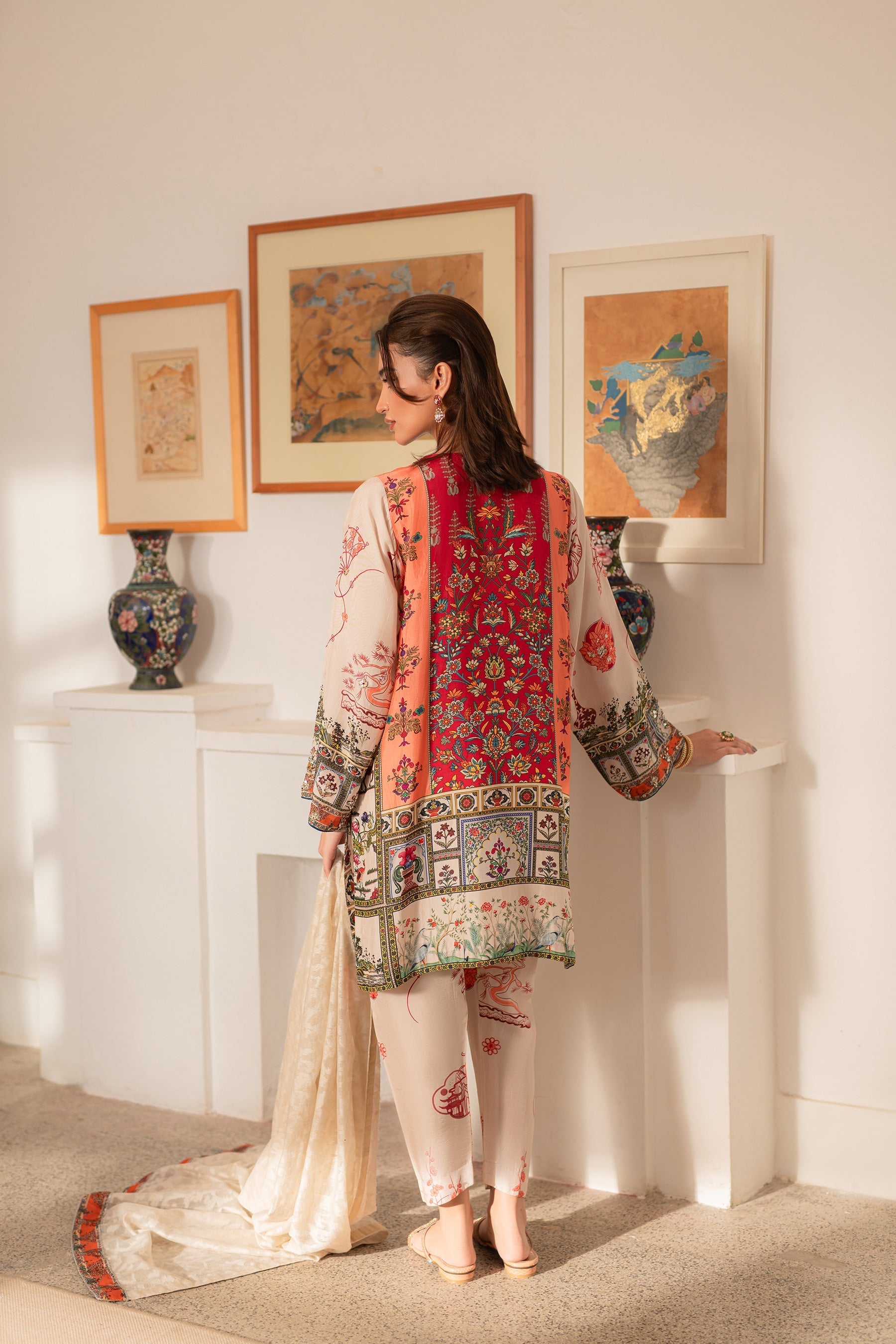 Ammara Khan | Ronaq Luxury Formals | Modern Mughal Kurta Shalwar Set (D-02) by Ammara Khan - Designer Dress - Type: Ladies Clothes - Available at Sana Yasir - 100% Original