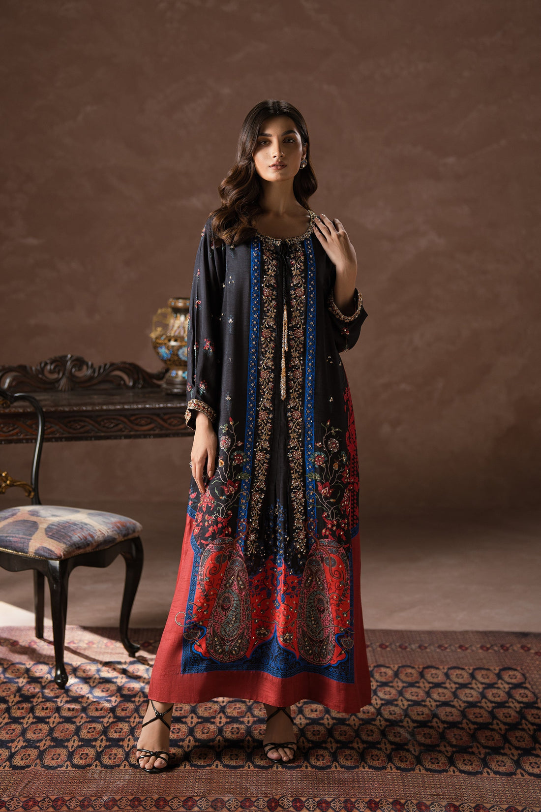 Ammara Khan | Symphony 24 | COOL BLACK COSMOPOLITAN SET (D-04) by Ammara Khan - Designer Dress - Type: Ladies Clothes - Available at Sana Yasir - 100% Original