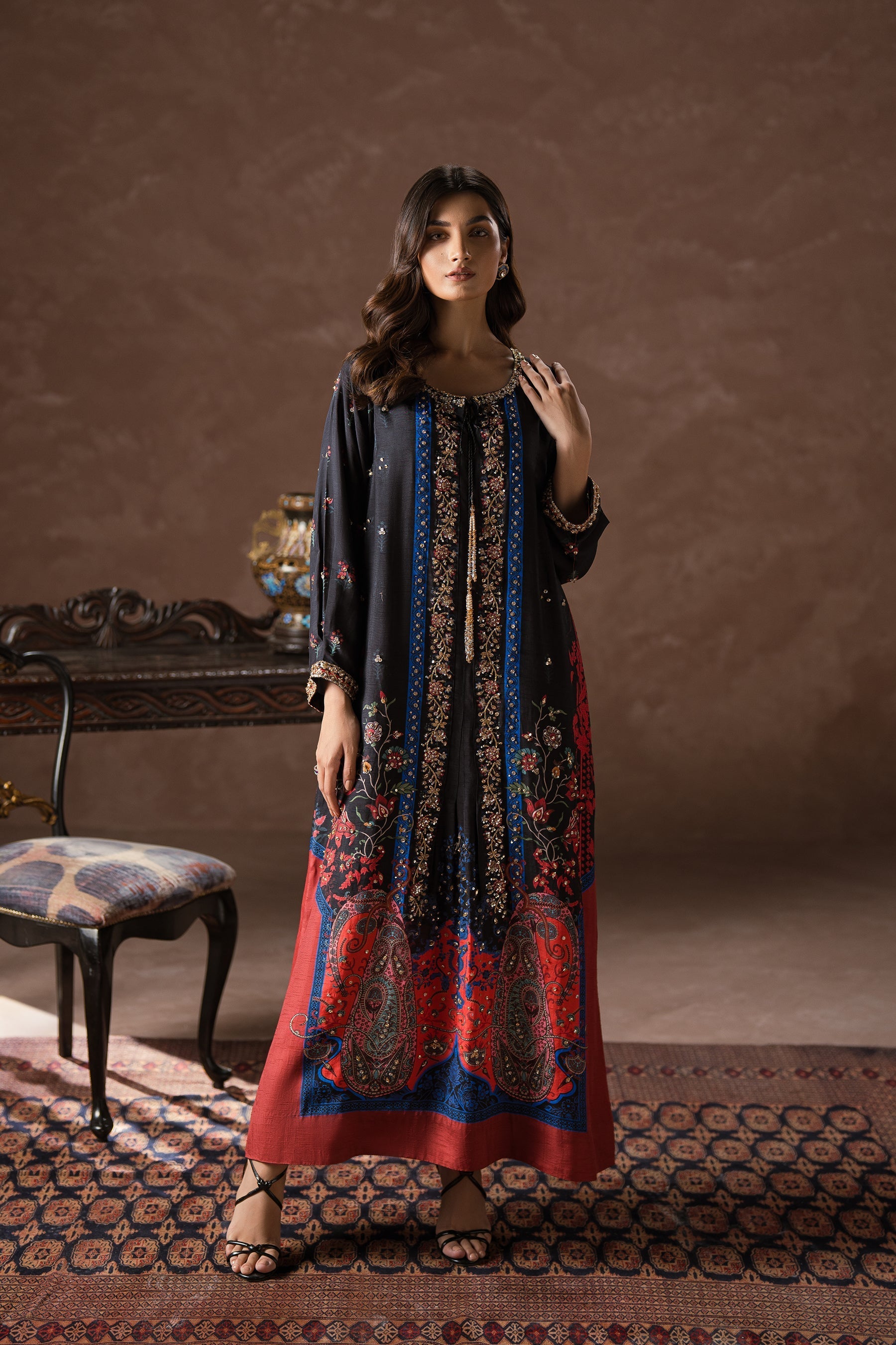 Ammara Khan | Symphony 24 | COOL BLACK COSMOPOLITAN SET (D-04) by Ammara Khan - Designer Dress - Type: Ladies Clothes - Available at Sana Yasir - 100% Original