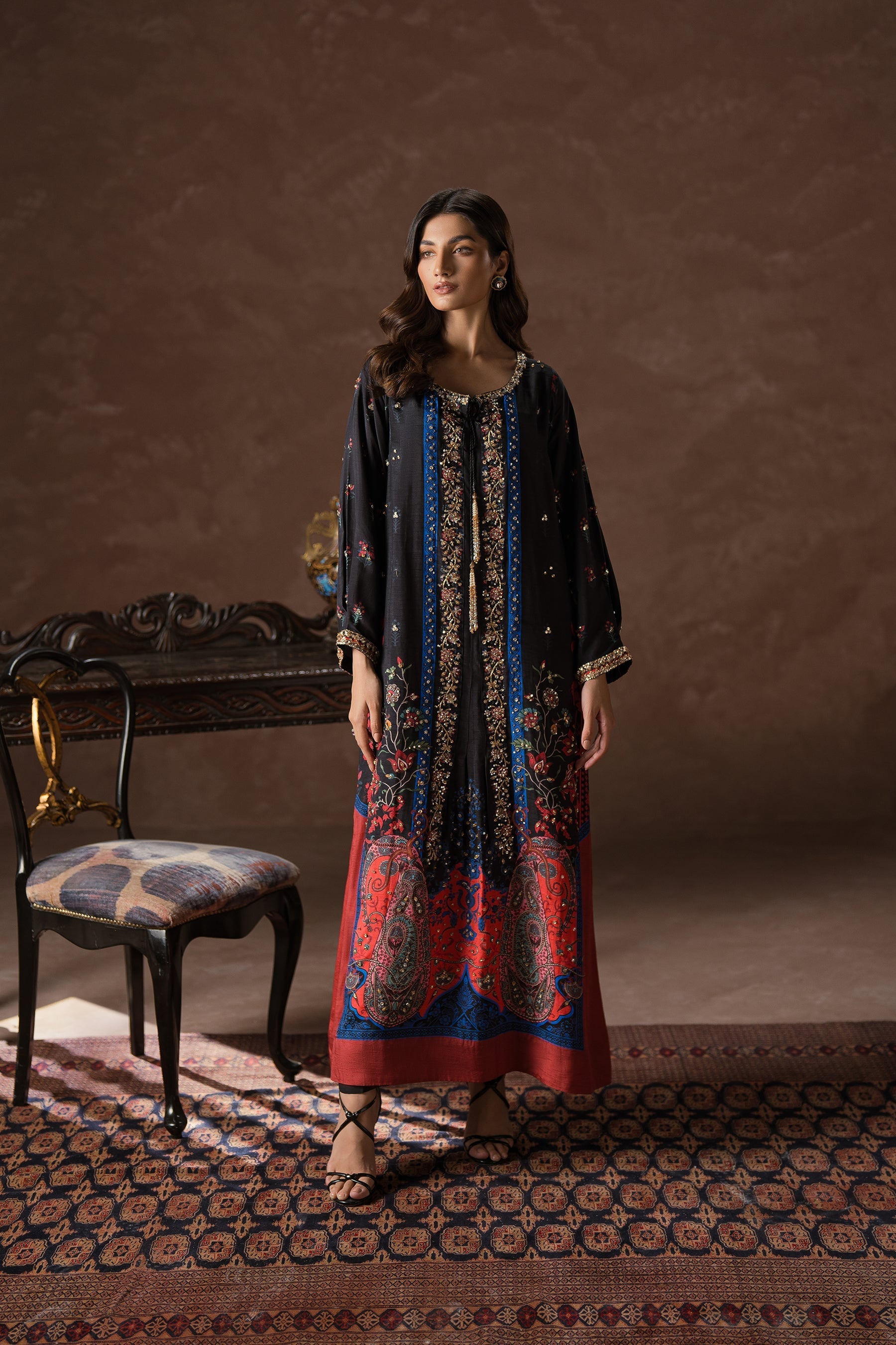 Ammara Khan | Symphony 24 | COOL BLACK COSMOPOLITAN SET (D-04) by Ammara Khan - Designer Dress - Type: Ladies Clothes - Available at Sana Yasir - 100% Original