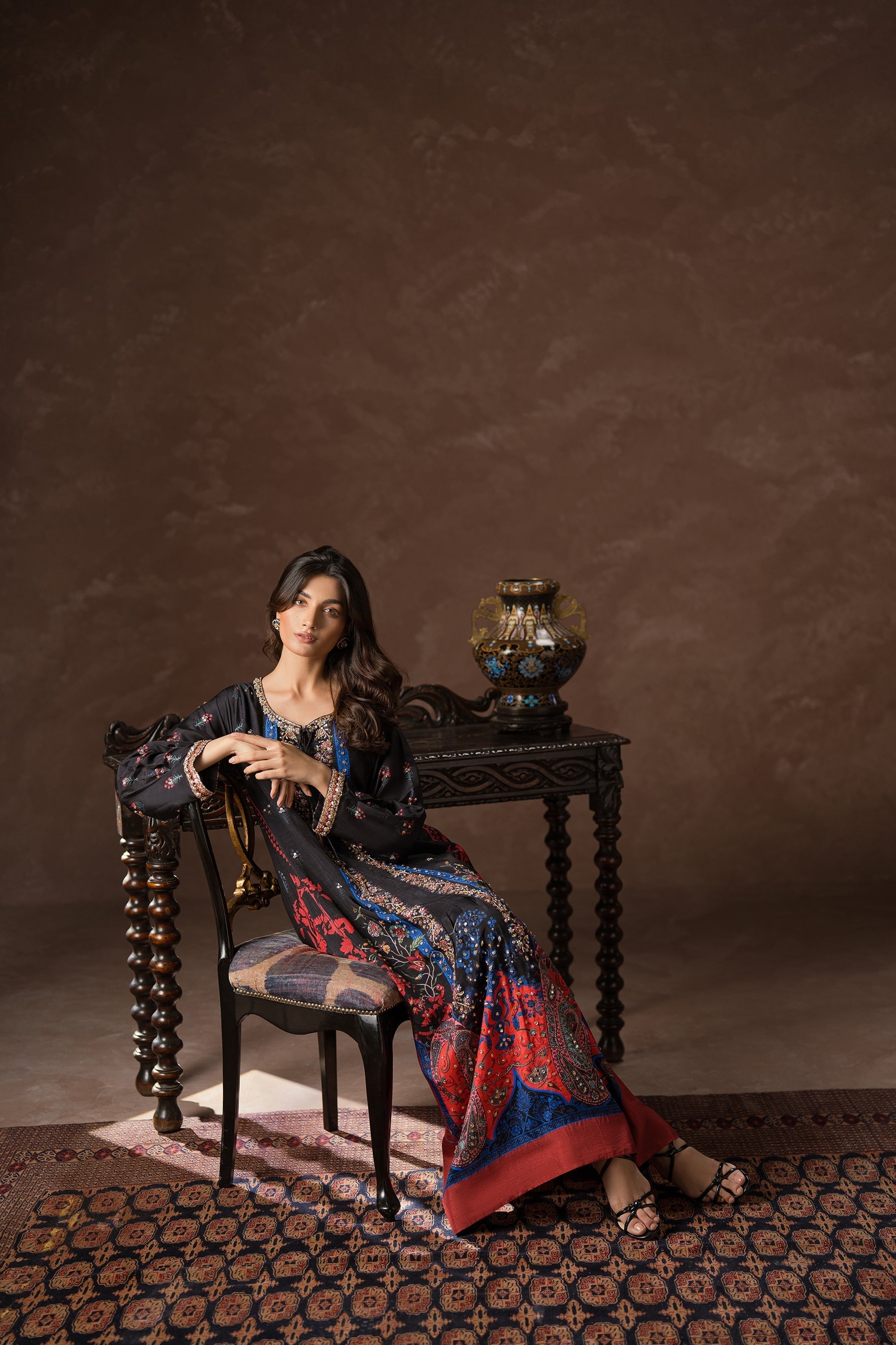 Ammara Khan | Symphony 24 | COOL BLACK COSMOPOLITAN SET (D-04) by Ammara Khan - Designer Dress - Type: Ladies Clothes - Available at Sana Yasir - 100% Original