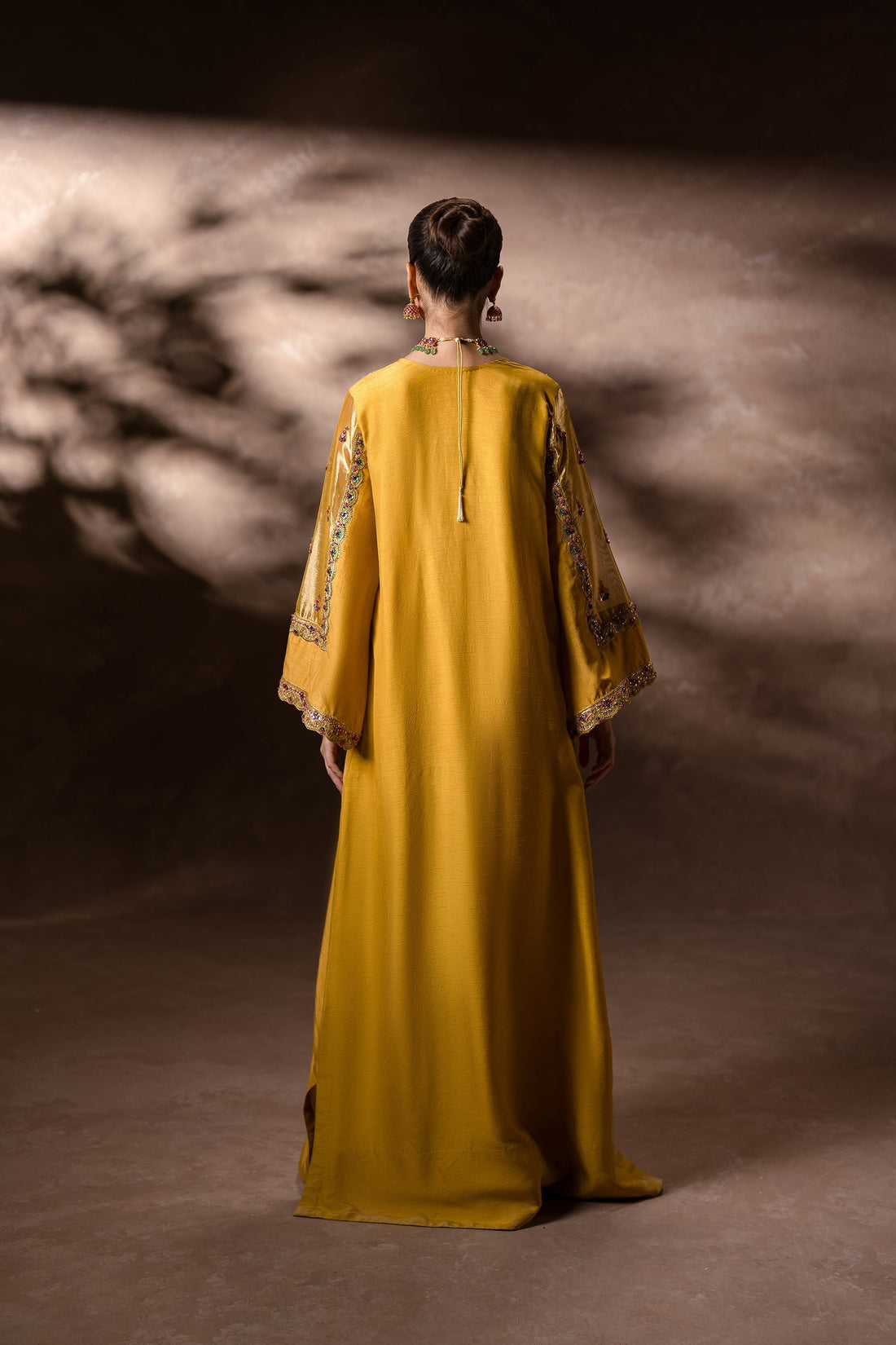 Ammara Khan | Symphony 24 | GOLDEN GARDEN KAFTAN SET (D-11) by Ammara Khan - Designer Dress - Type: Ladies Clothes - Available at Sana Yasir - 100% Original