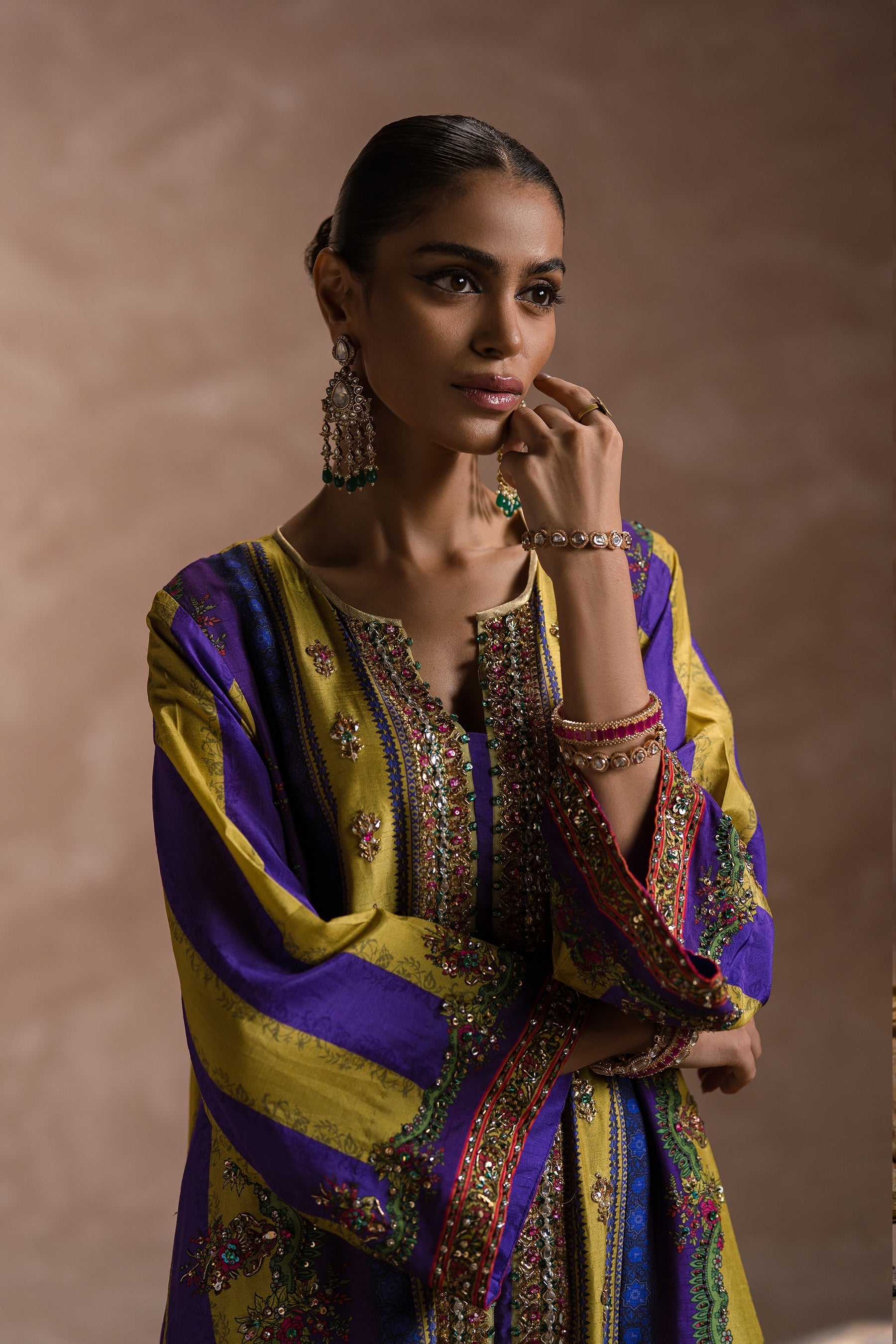 Ammara Khan | Symphony 24 | OH SO GLAM! KAFTAN SET (D-06) by Ammara Khan - Designer Dress - Type: Ladies Clothes - Available at Sana Yasir - 100% Original