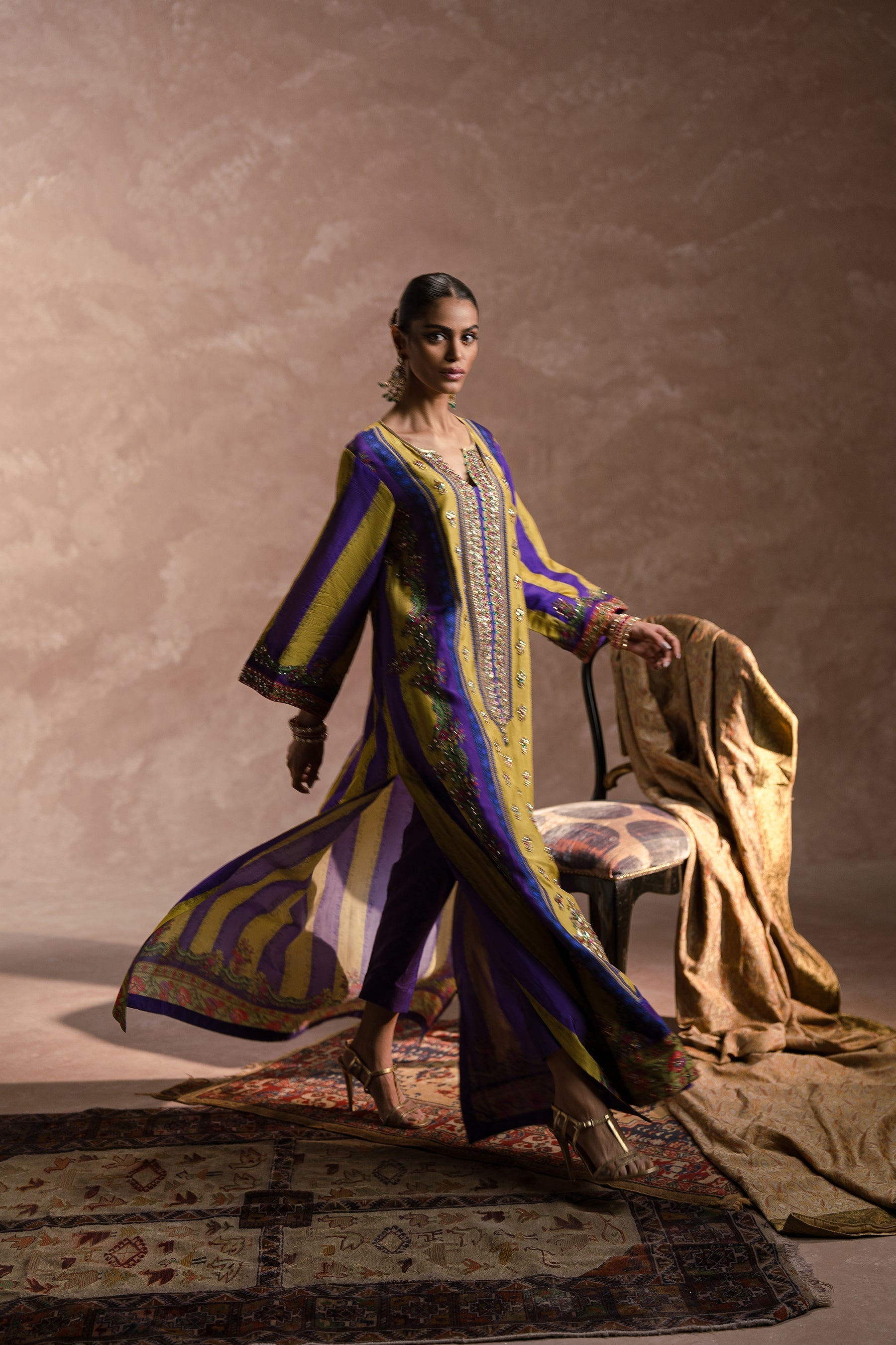 Ammara Khan | Symphony 24 | OH SO GLAM! KAFTAN SET (D-06) by Ammara Khan - Designer Dress - Type: Ladies Clothes - Available at Sana Yasir - 100% Original