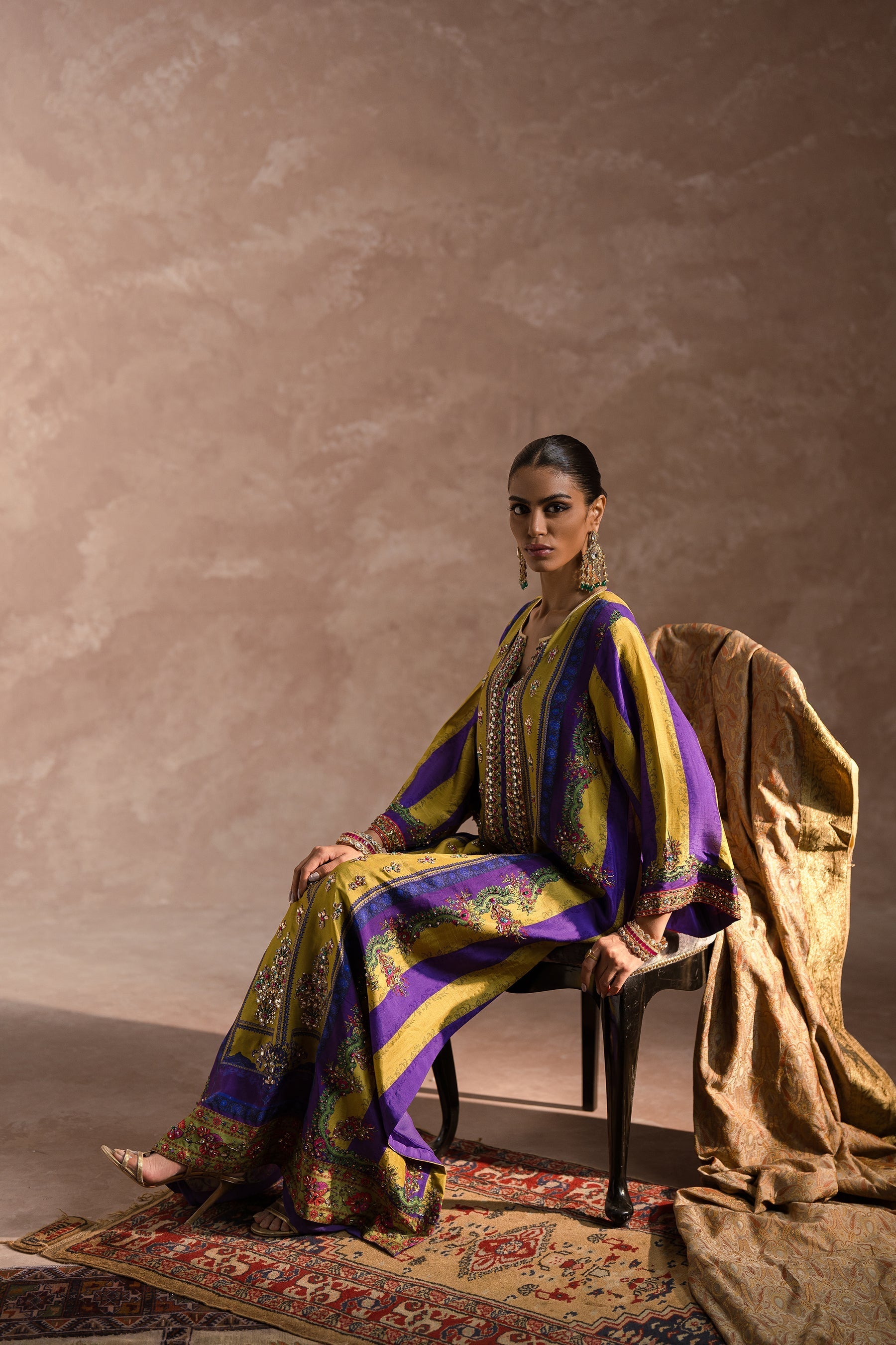 Ammara Khan | Symphony 24 | OH SO GLAM! KAFTAN SET (D-06) by Ammara Khan - Designer Dress - Type: Ladies Clothes - Available at Sana Yasir - 100% Original