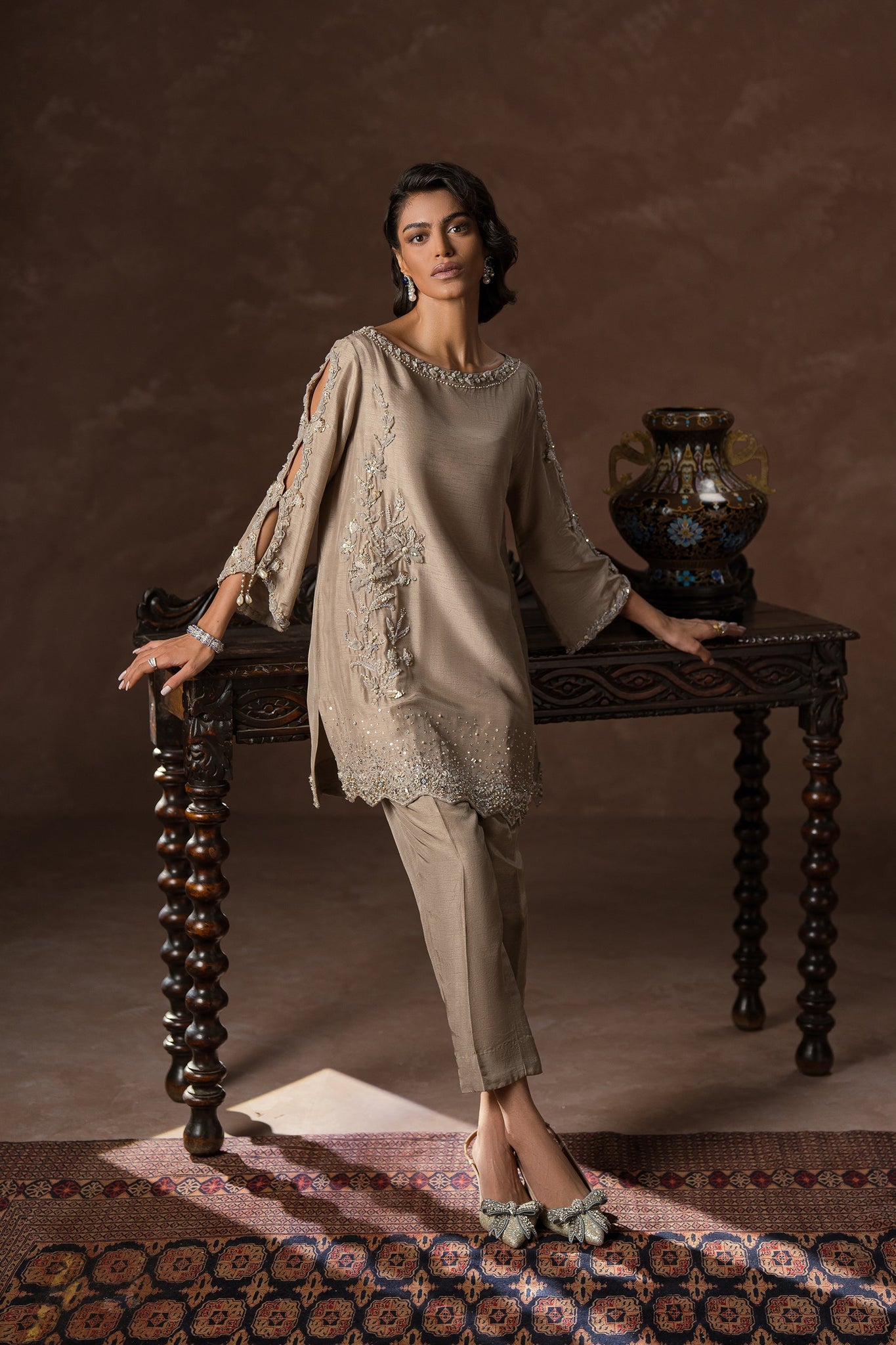 Ammara Khan | Symphony 24 | SMART SPARKLE CO-ORD SET (D-07) by Ammara Khan - Designer Dress - Type: Ladies Clothes - Available at Sana Yasir - 100% Original