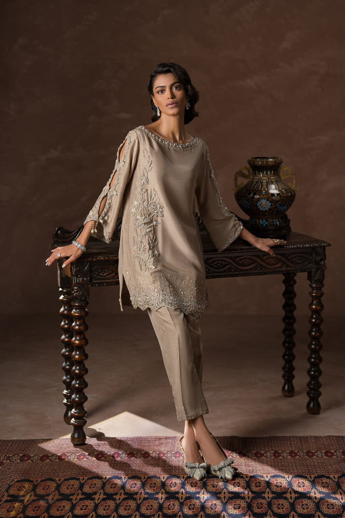 Ammara Khan | Symphony 24 | SMART SPARKLE CO-ORD SET (D-07) by Ammara Khan - Designer Dress - Type: Ladies Clothes - Available at Sana Yasir - 100% Original