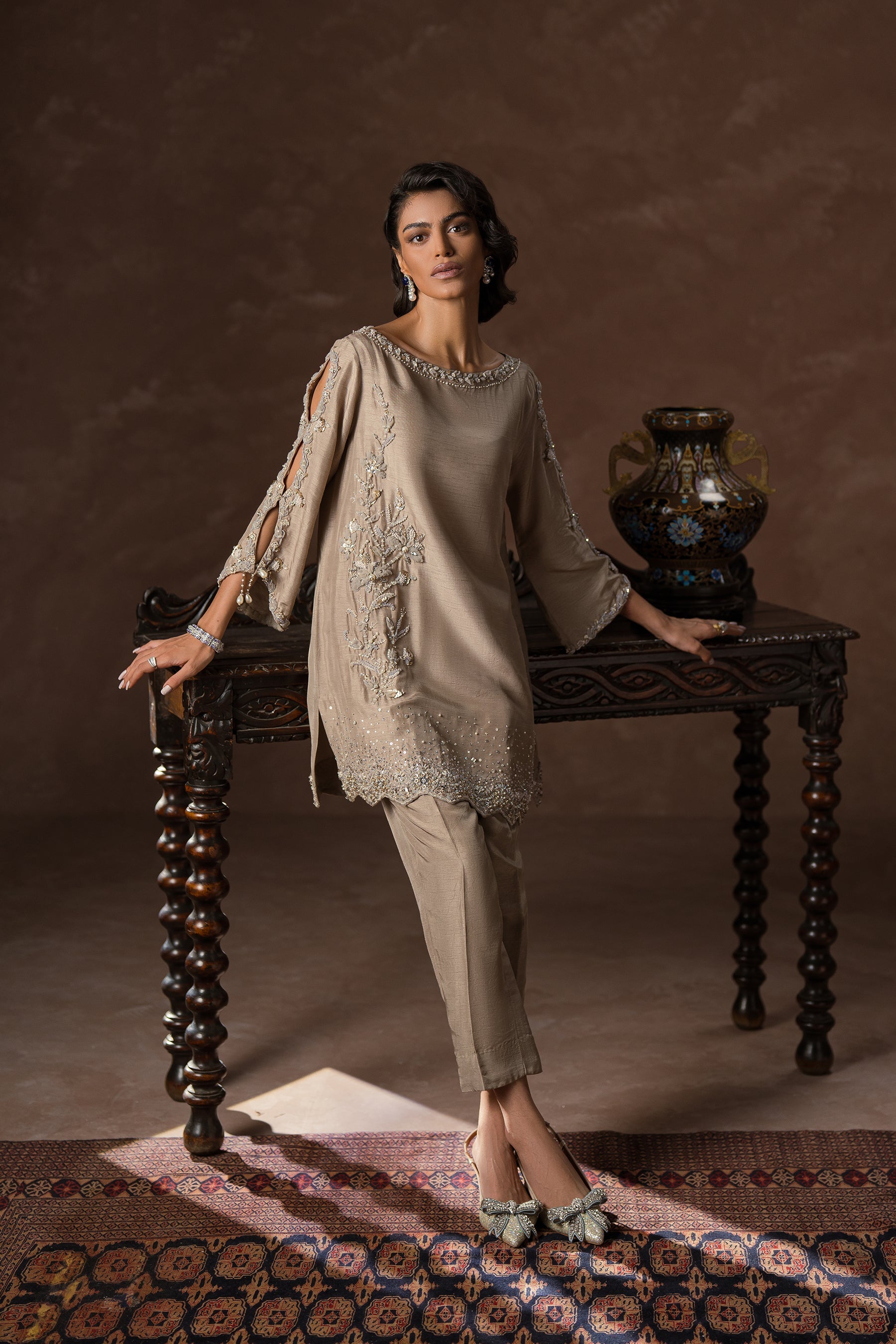 Ammara Khan | Symphony 24 | SMART SPARKLE CO-ORD SET (D-07) by Ammara Khan - Designer Dress - Type: Ladies Clothes - Available at Sana Yasir - 100% Original