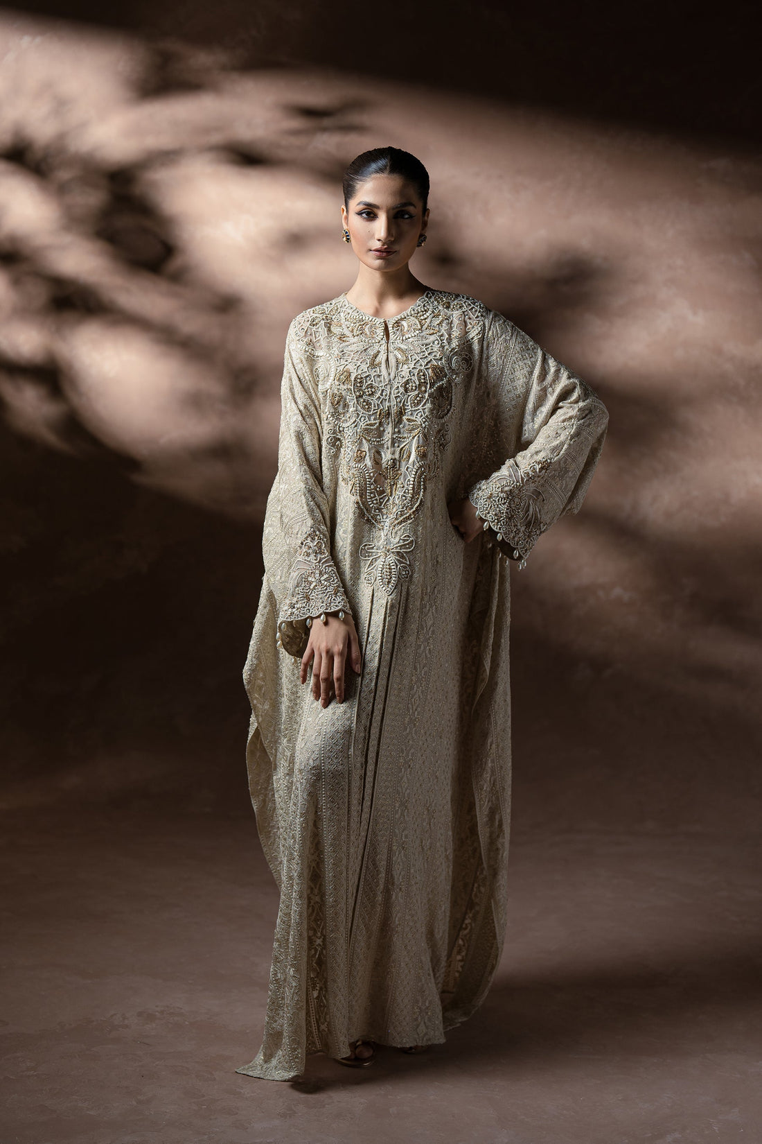 Ammara Khan | Symphony 24 | TIMELESS ELEGANCE KAFTAN SET (D-09) by Ammara Khan - Designer Dress - Type: Ladies Clothes - Available at Sana Yasir - 100% Original