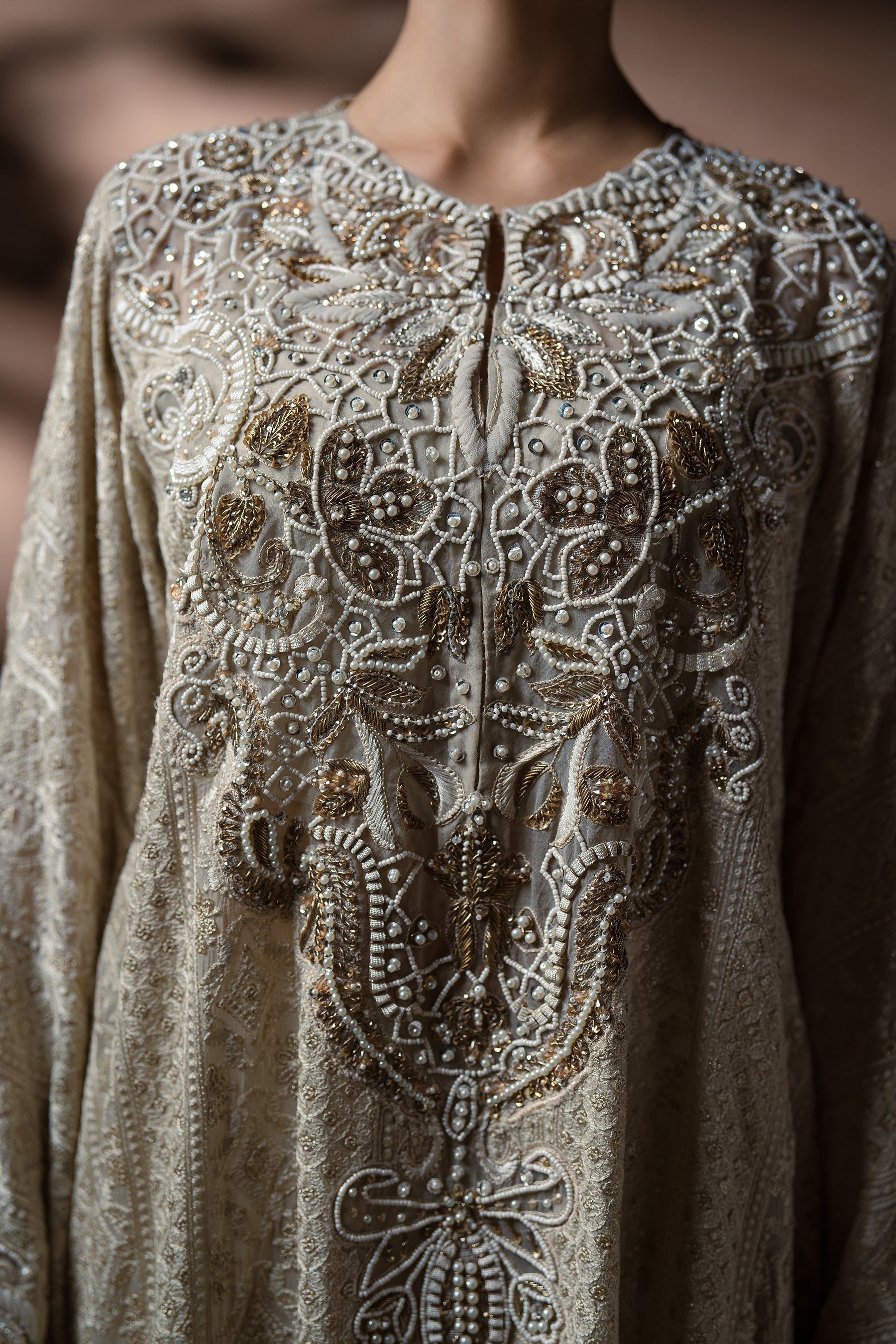 Ammara Khan | Symphony 24 | TIMELESS ELEGANCE KAFTAN SET (D-09) by Ammara Khan - Designer Dress - Type: Ladies Clothes - Available at Sana Yasir - 100% Original