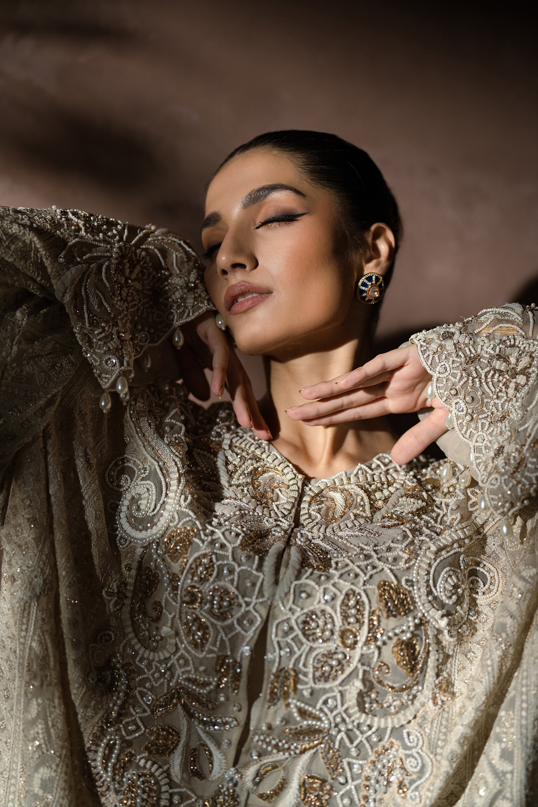 Ammara Khan | Symphony 24 | TIMELESS ELEGANCE KAFTAN SET (D-09) by Ammara Khan - Designer Dress - Type: Ladies Clothes - Available at Sana Yasir - 100% Original
