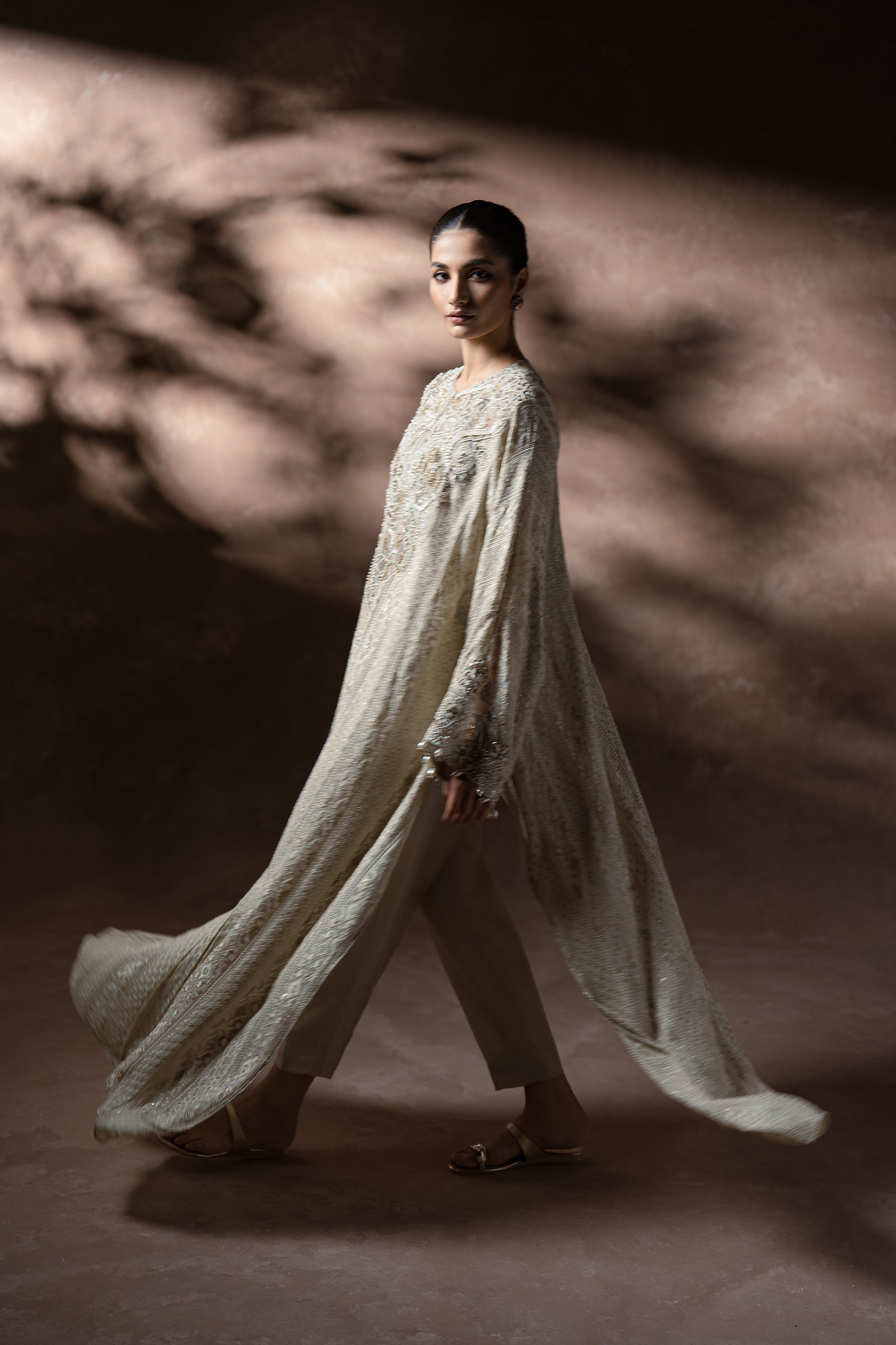 Ammara Khan | Symphony 24 | TIMELESS ELEGANCE KAFTAN SET (D-09) by Ammara Khan - Designer Dress - Type: Ladies Clothes - Available at Sana Yasir - 100% Original