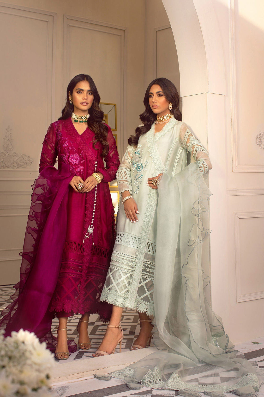 Annus Abrar | Designer Picks 24 | CALLA-CRANBERRY by Annus Abrar - Designer Dress - Type: Luxury - Available at Sana Yasir - 100% Original