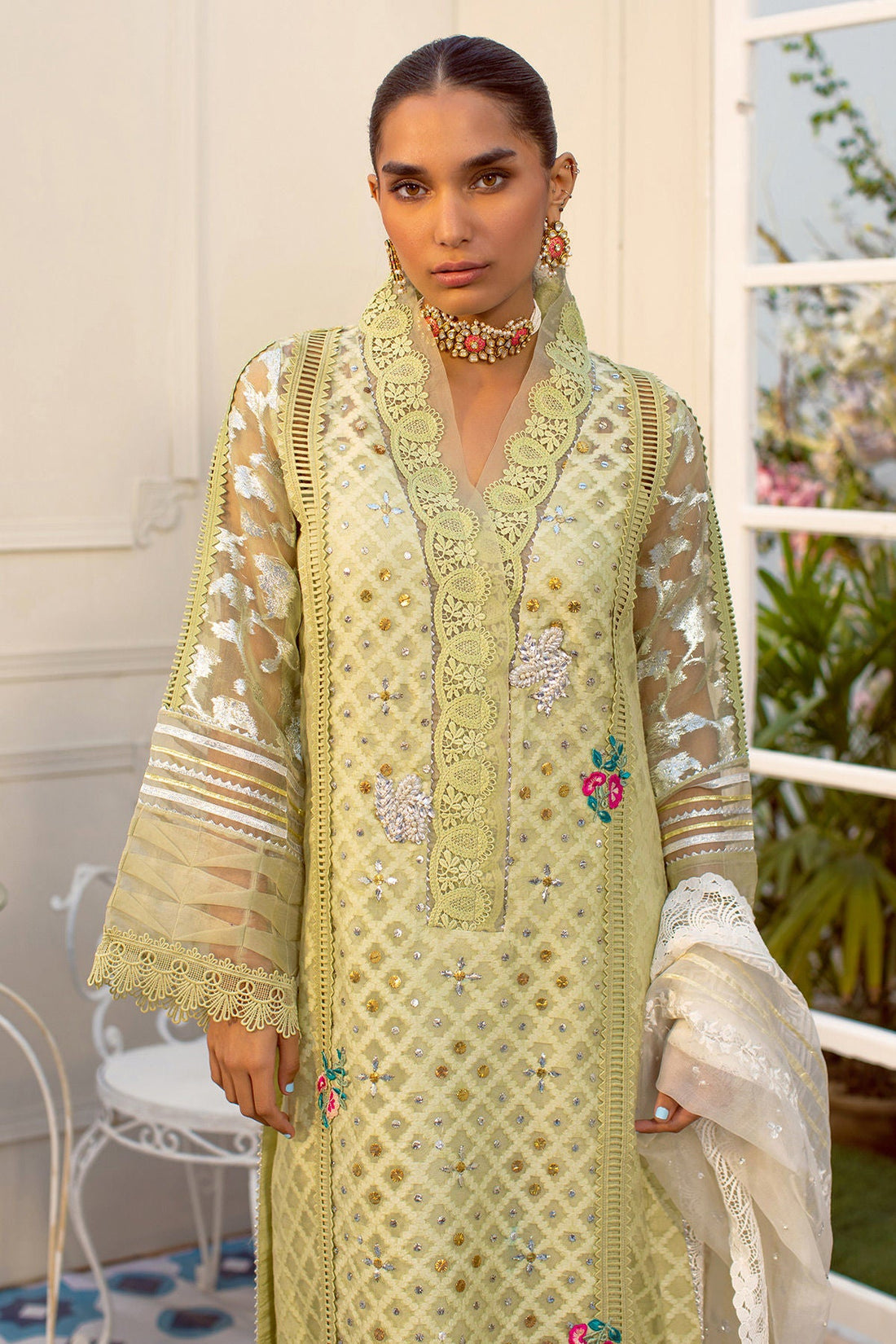 Annus Abrar | Designer Picks 24 | LELUM - MINT by Annus Abrar - Designer Dress - Type: Luxury - Available at Sana Yasir - 100% Original